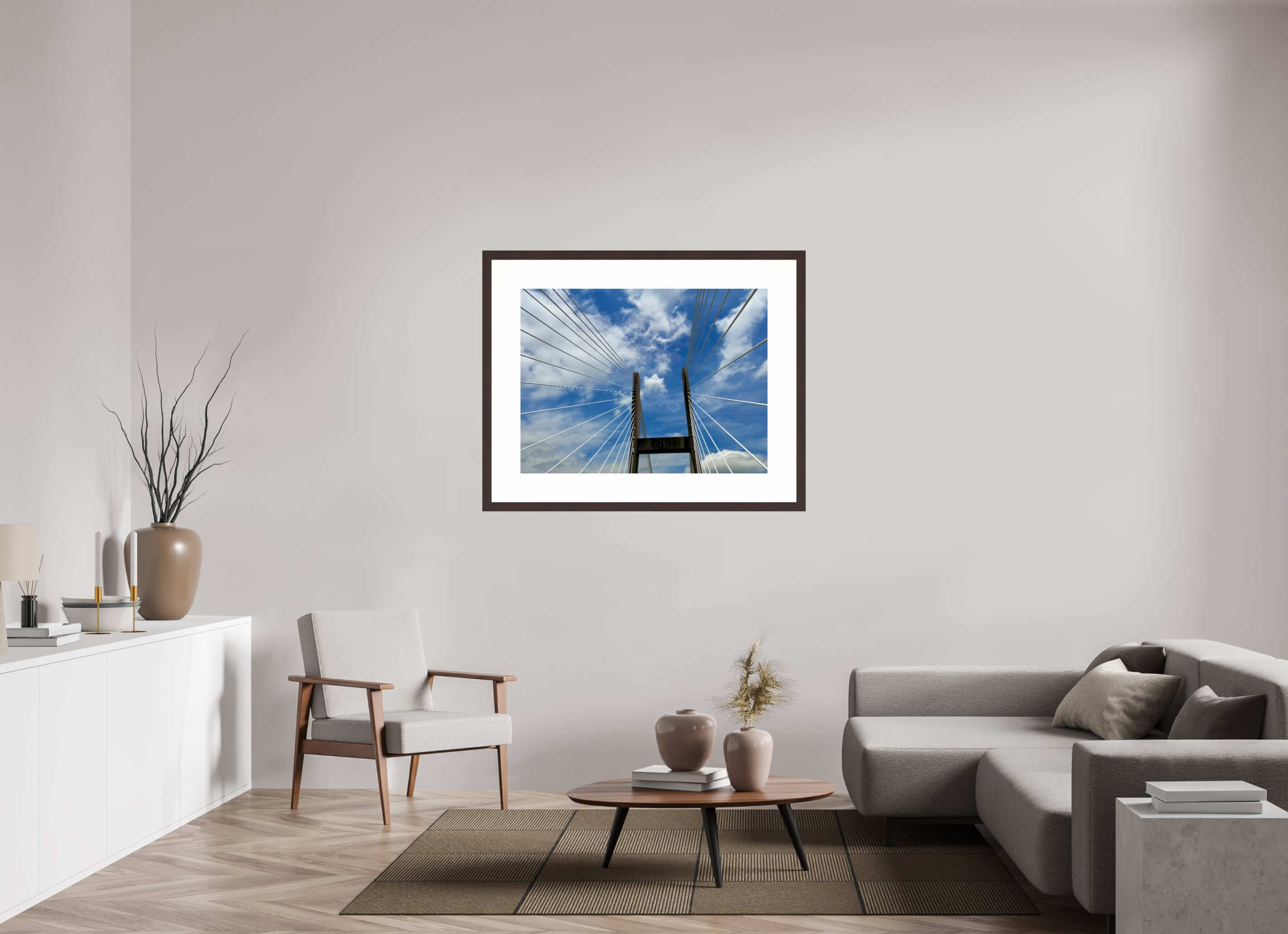 40 x 30″, Framed, Alder Brown, Color Print Talmage Memorial Bridge