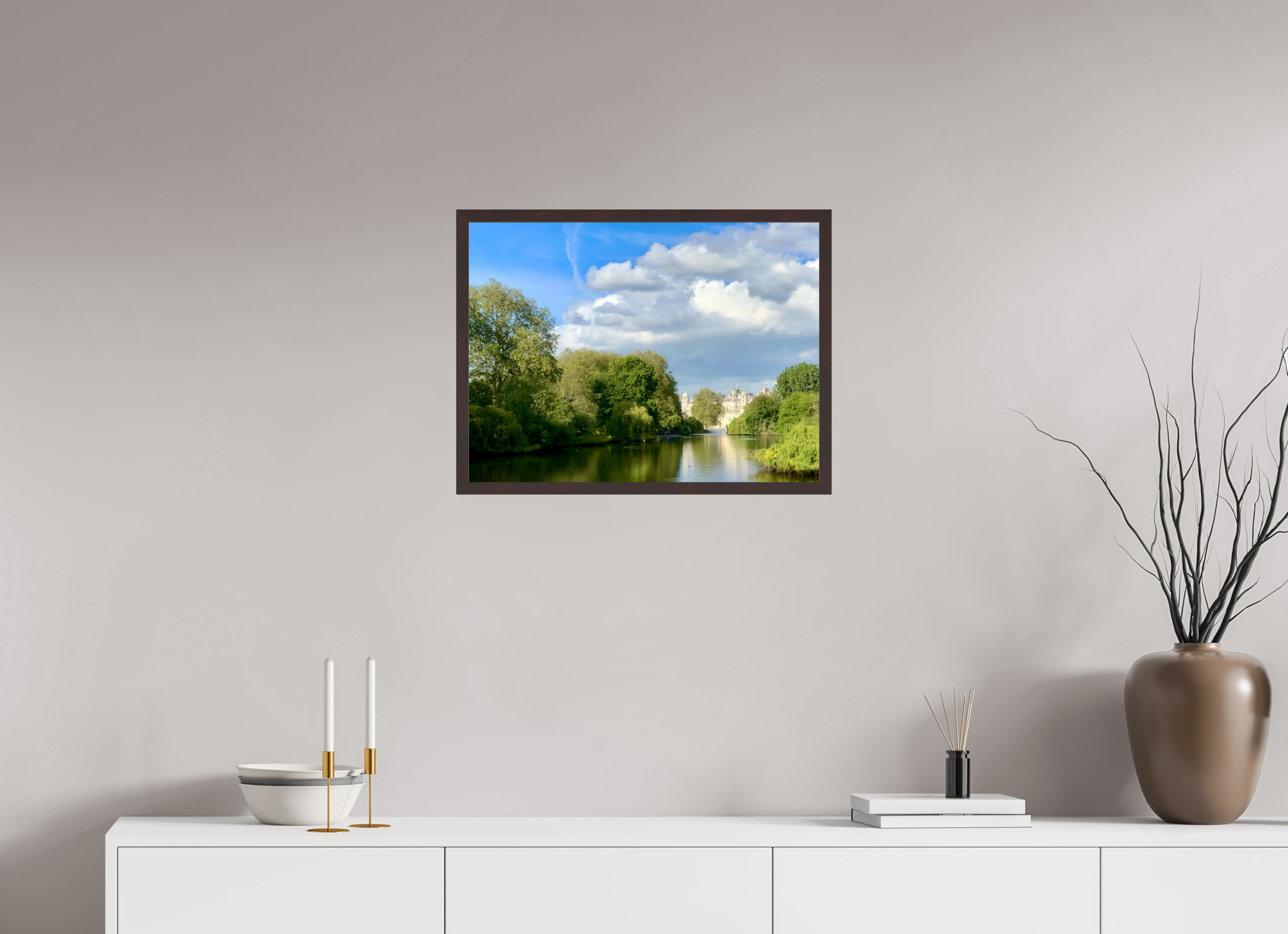 24 x 18″, ArtBox On Aluminum Dibond St. James's Park Lake
