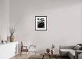 15 x 20″, Framed, Alder Brown, B&W Print Pompeiian Statue