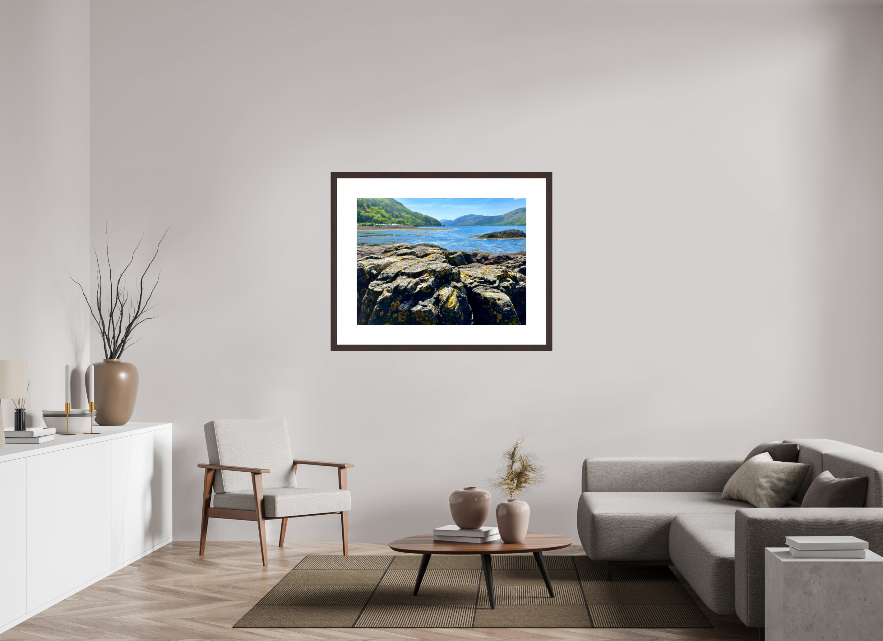 40 x 30″, Framed, Alder Brown, Color Print On the Isle of Skye
