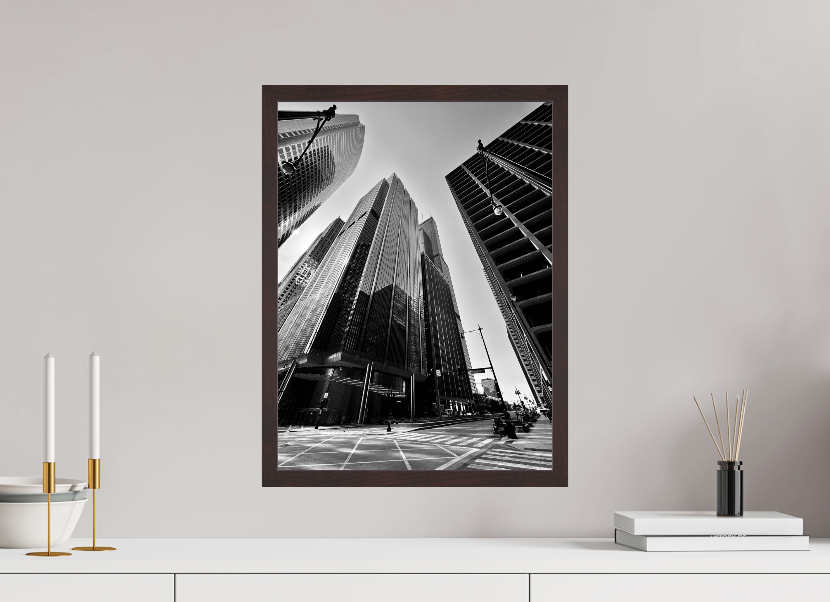 15 x 20″, ArtBox On Aluminum Dibond Skyscrapers