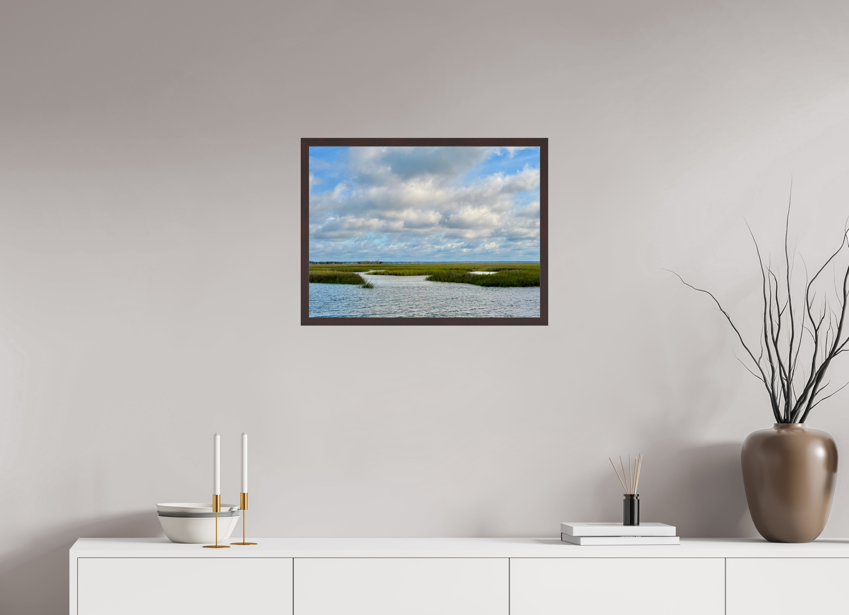 24 x 18″, ArtBox On Aluminum Dibond Marsh at Goat Island