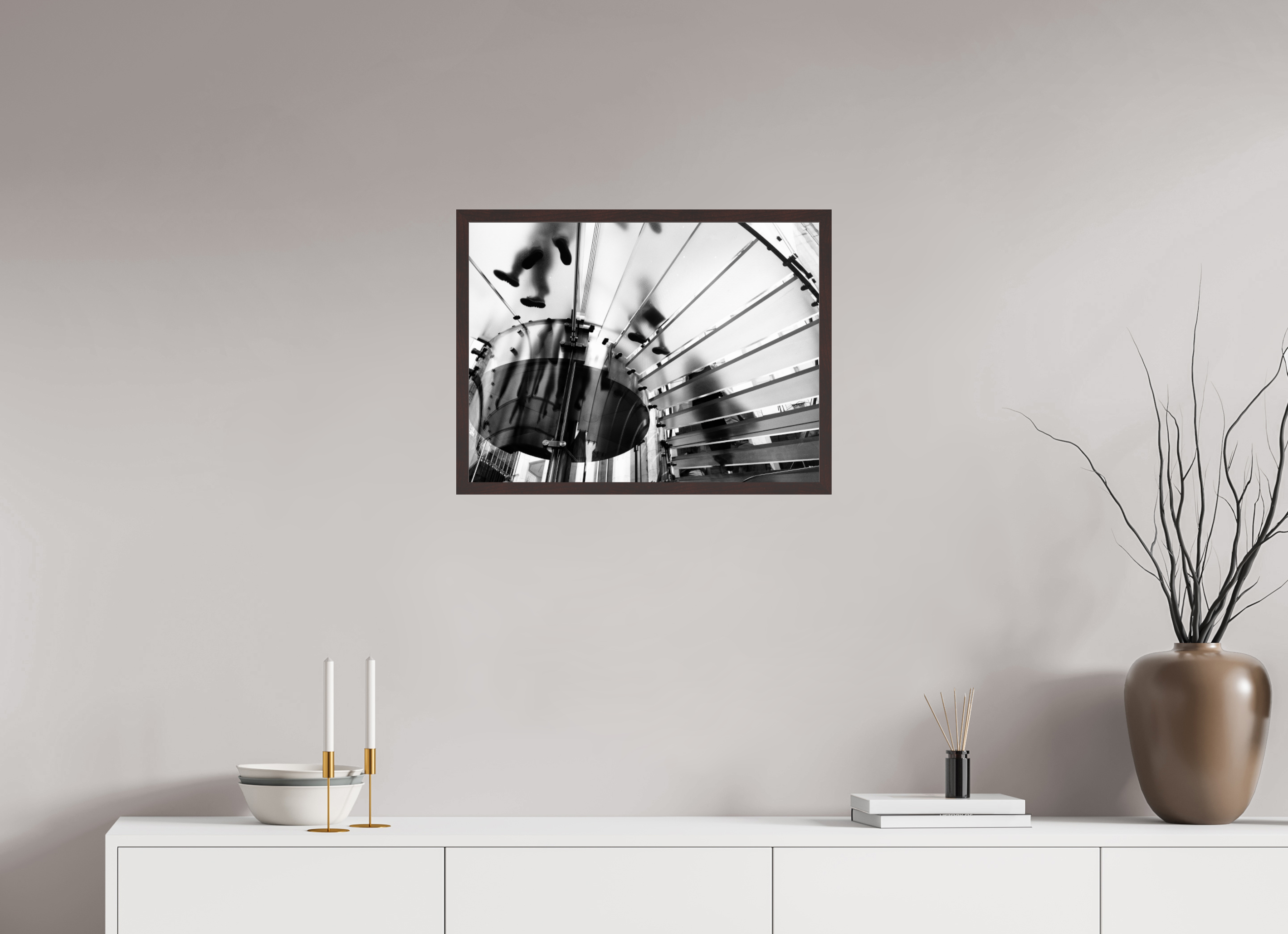 24 x 18″, ArtBox On Aluminum Dibond Glass Steps