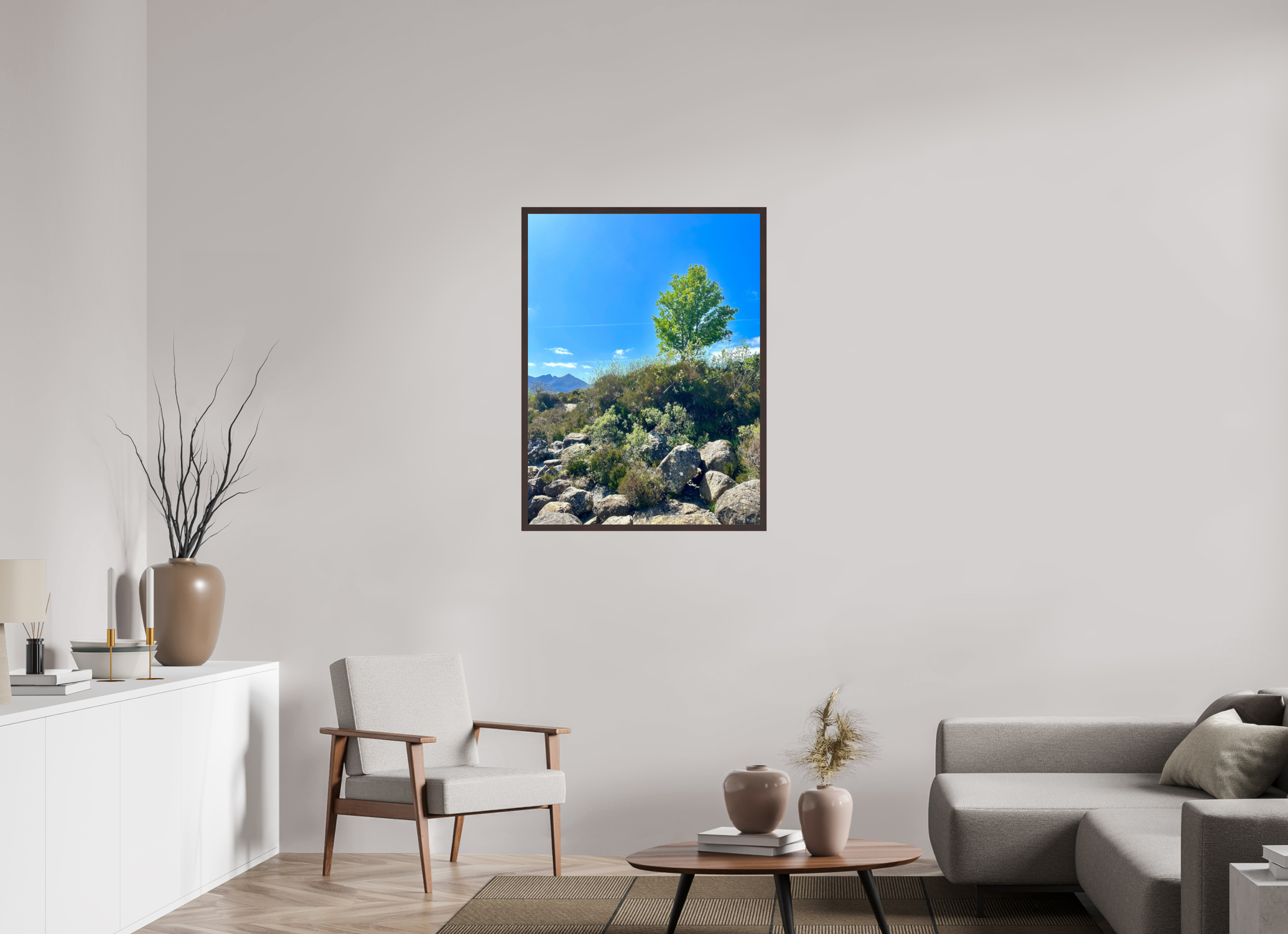 30 x 40″, ArtBox On Aluminum Dibond Tree On the River Sligachan