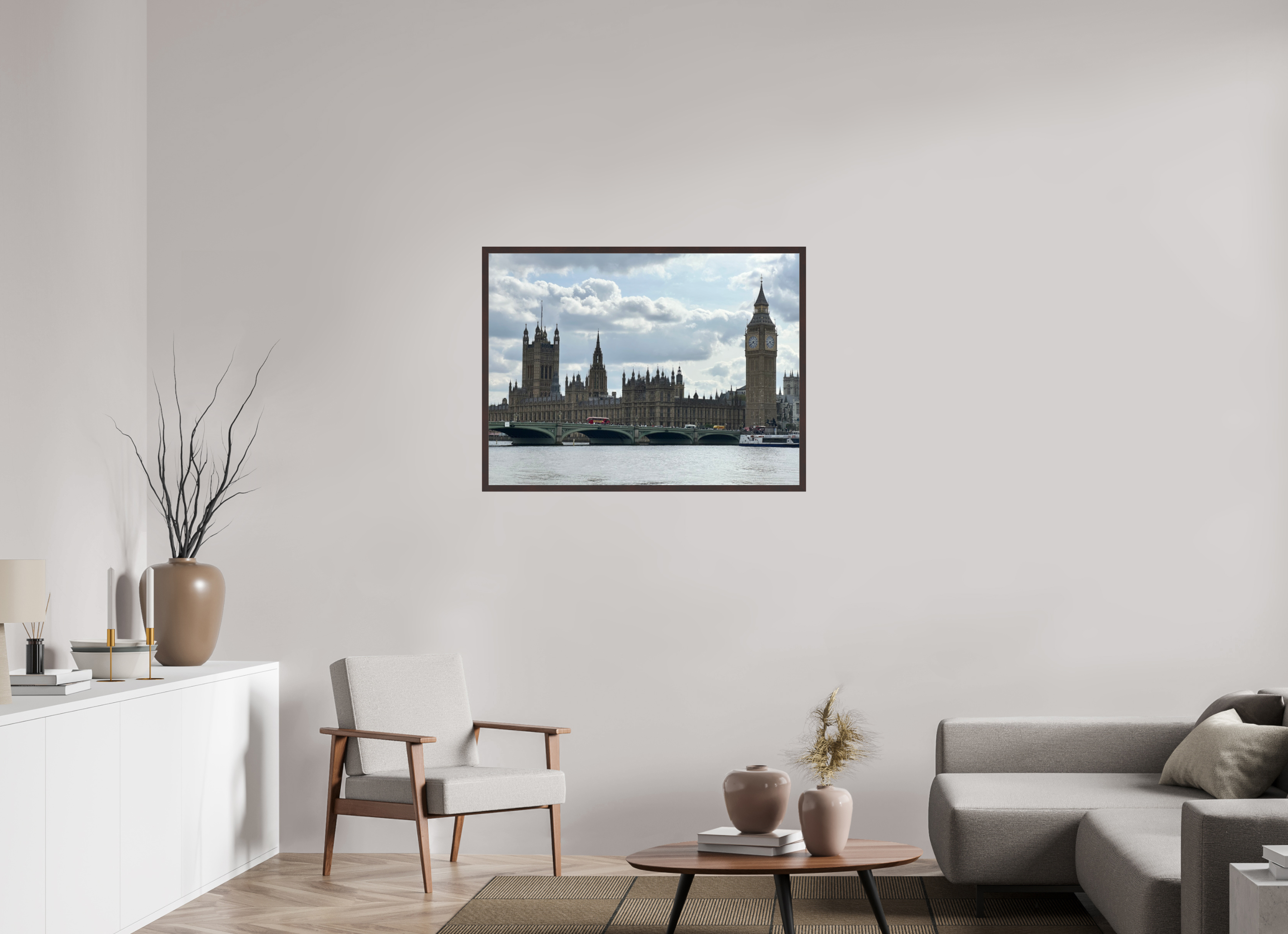 40 x 30″, ArtBox On Aluminum Dibond Elizabeth Tower and the Houses of Parliament (Alternate View)