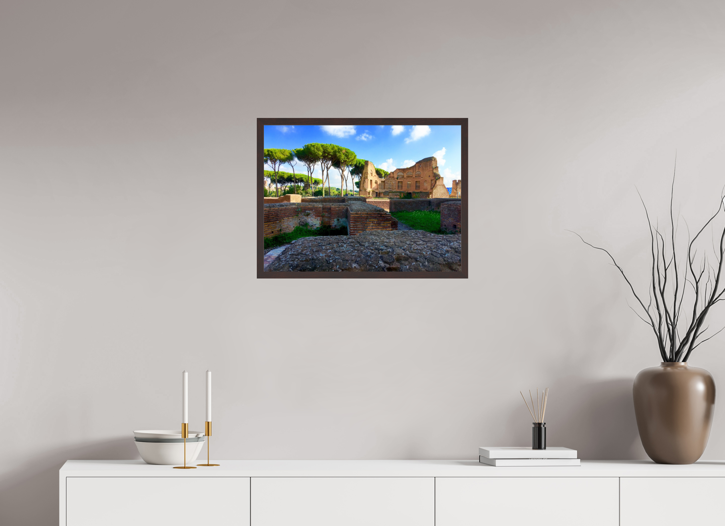 24 x 18″, ArtBox On Aluminum Dibond Forum Ruins