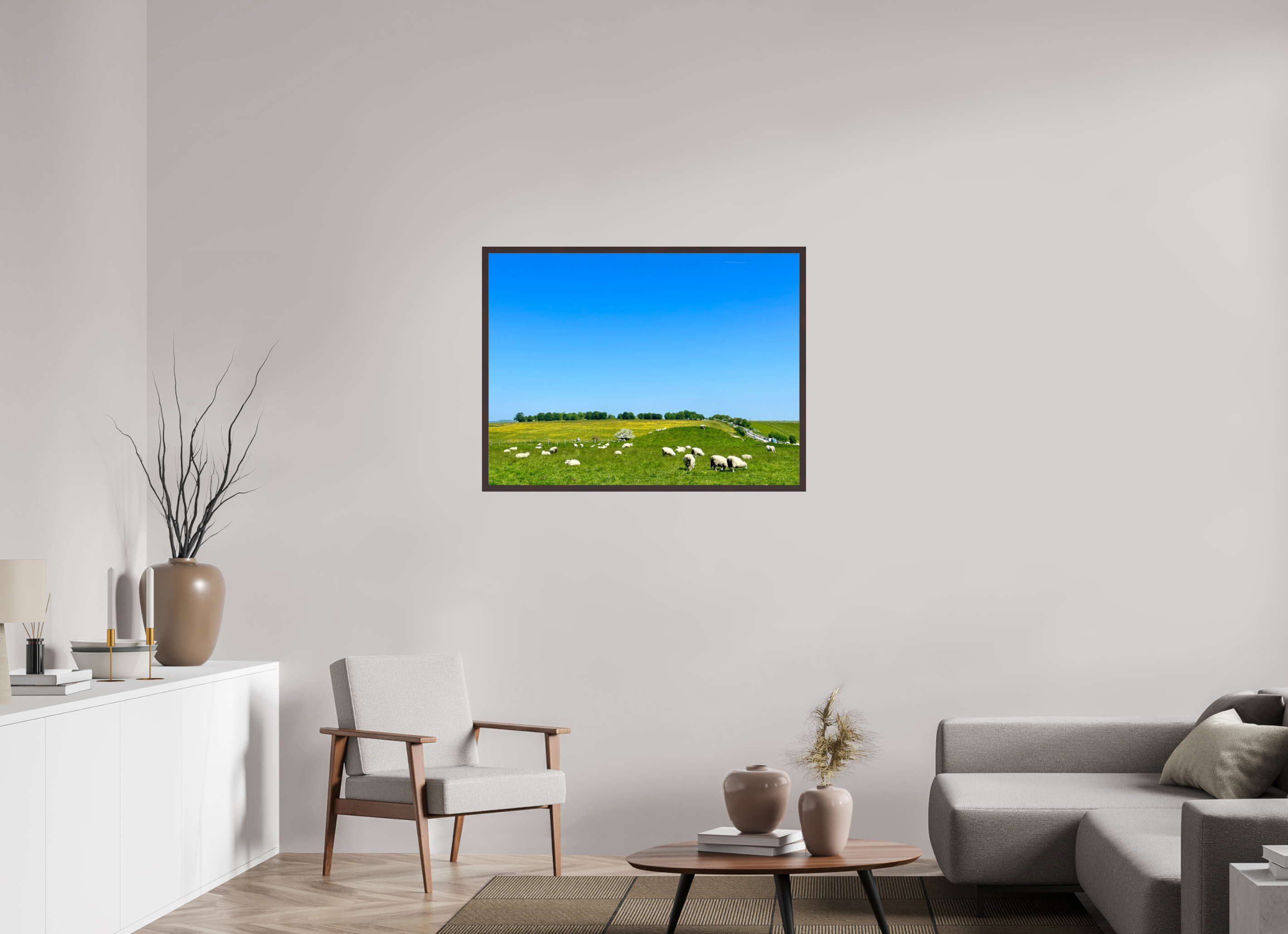 40 x 30″, ArtBox On Aluminum Dibond Sheep