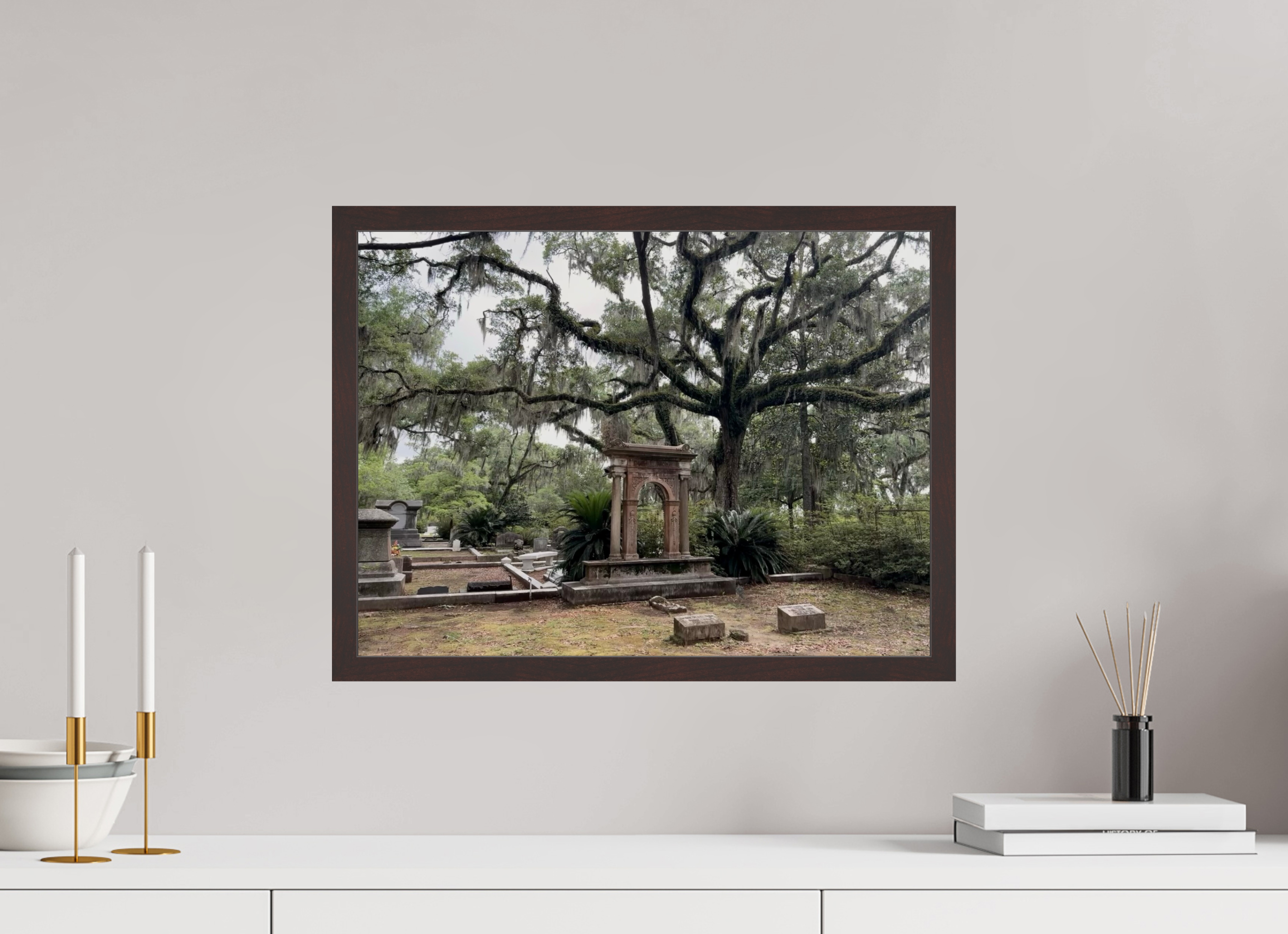 20 x 15″, ArtBox On Aluminum Dibond Bonaventure Cemetery