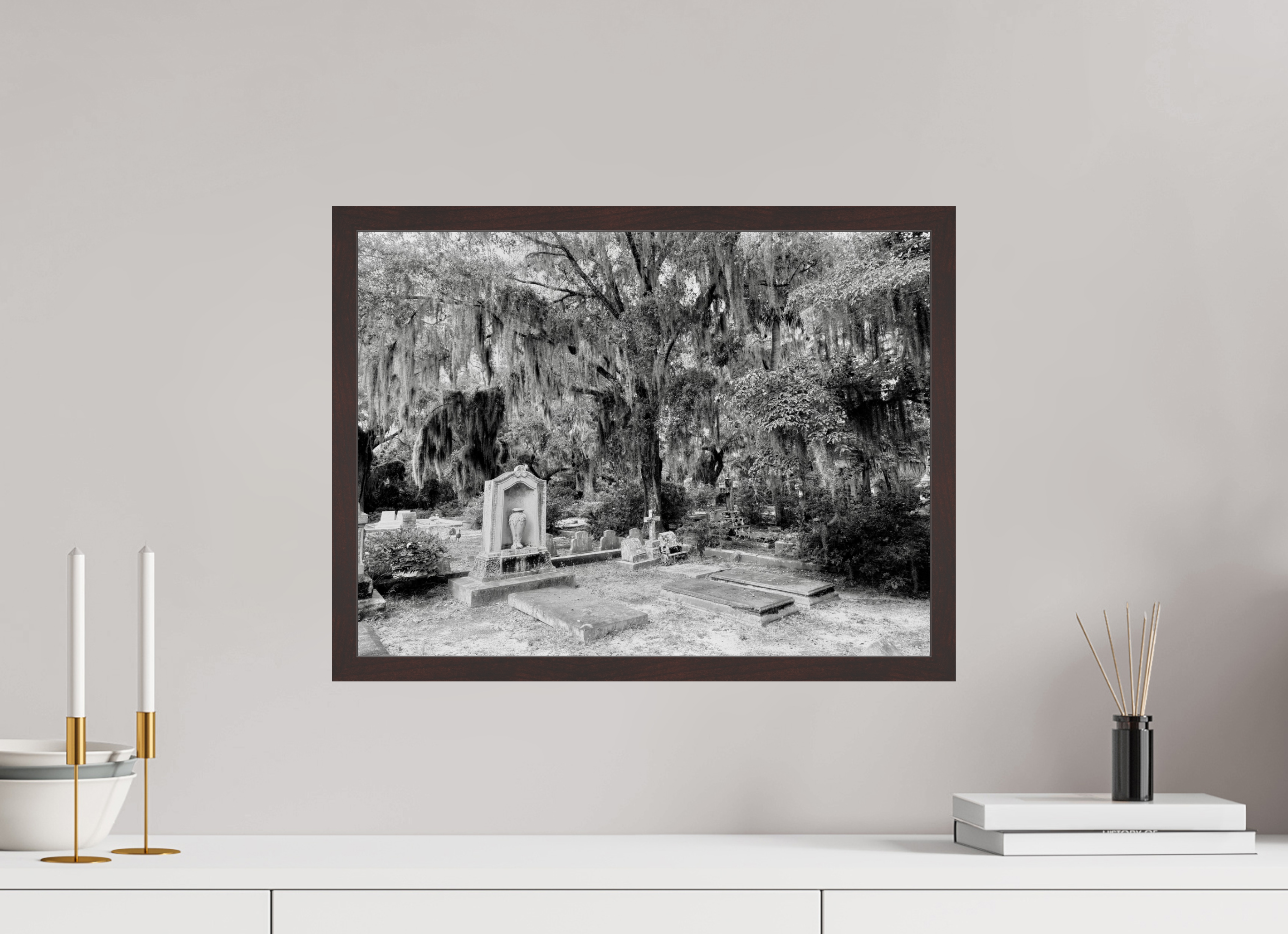 20 x 15″, ArtBox On Aluminum Dibond Bonaventure Cemetery