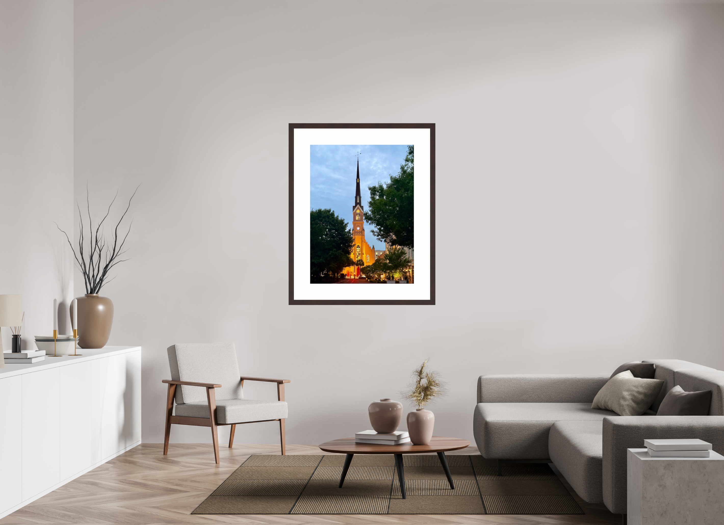 30 x 40″, Framed, Alder Brown, Color Print St. Matthew's Lutheran Church