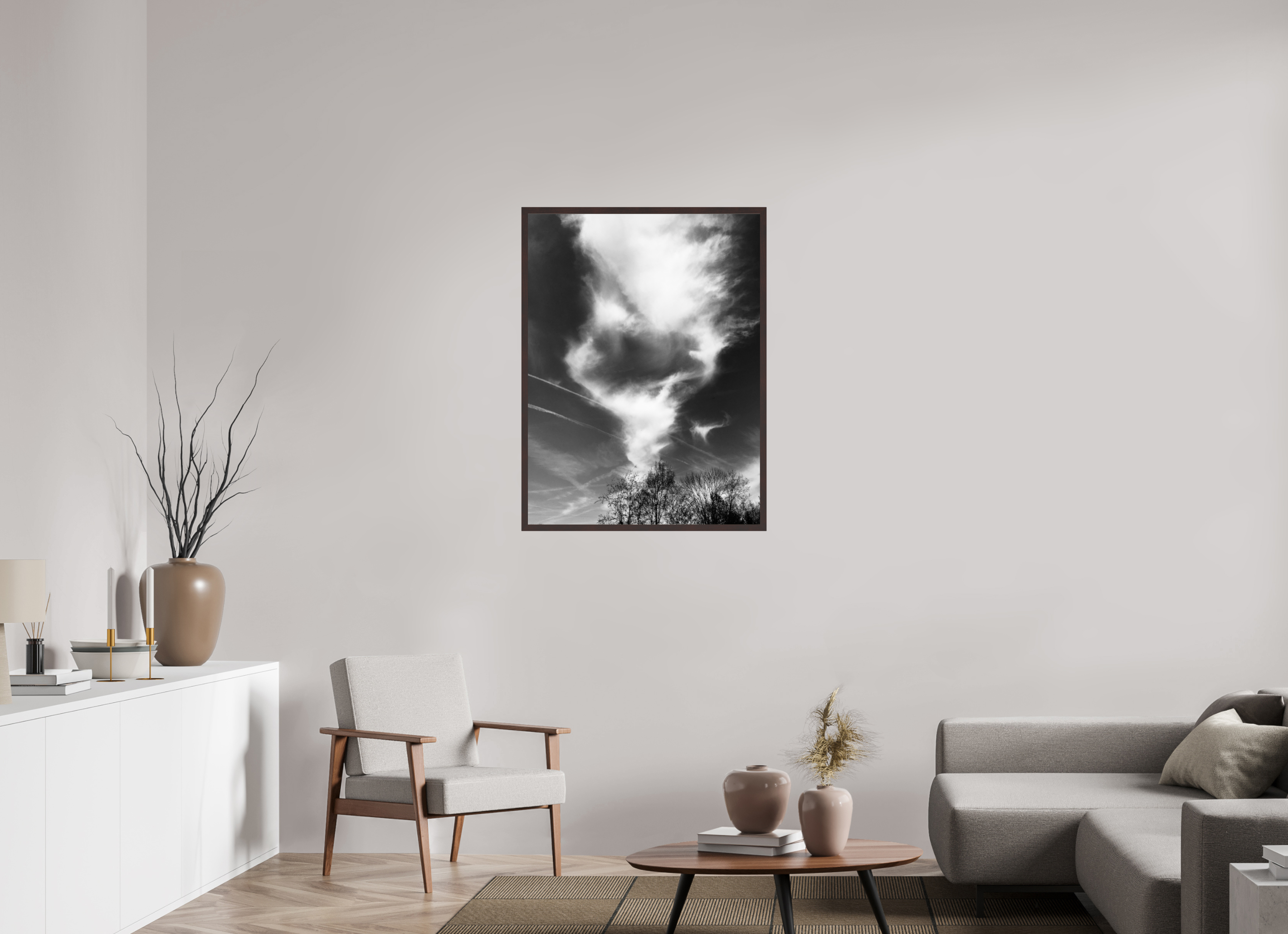 30 x 40″, ArtBox On Aluminum Dibond Clouds