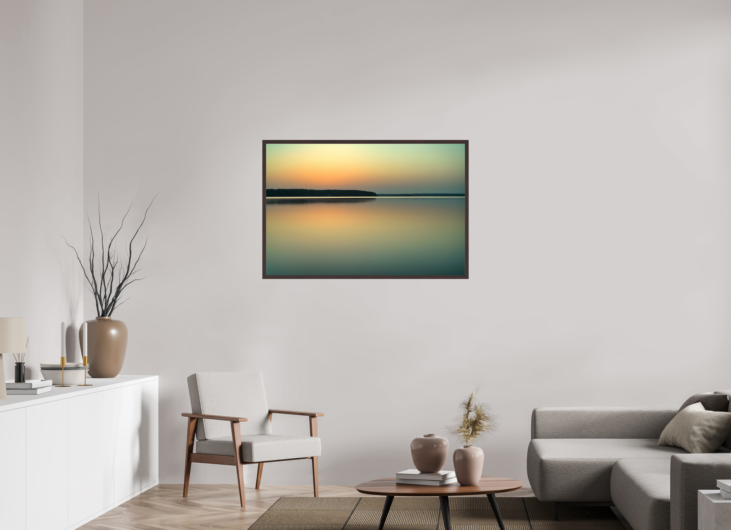 45 x 30″, ArtBox On Aluminum Dibond Sunrise at D'Arbonne Lake