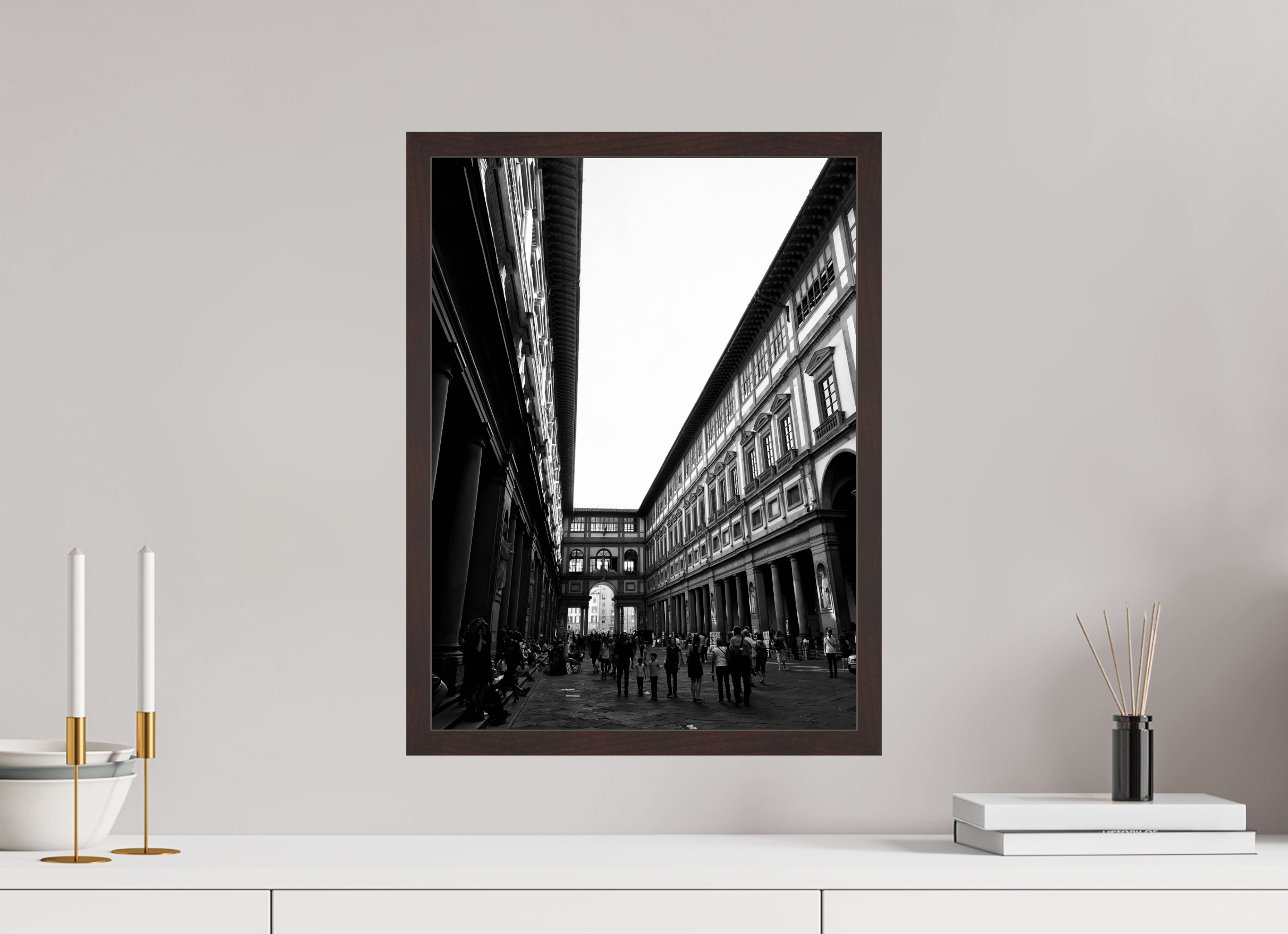 15 x 20″, ArtBox On Aluminum Dibond Piazza Uffizi