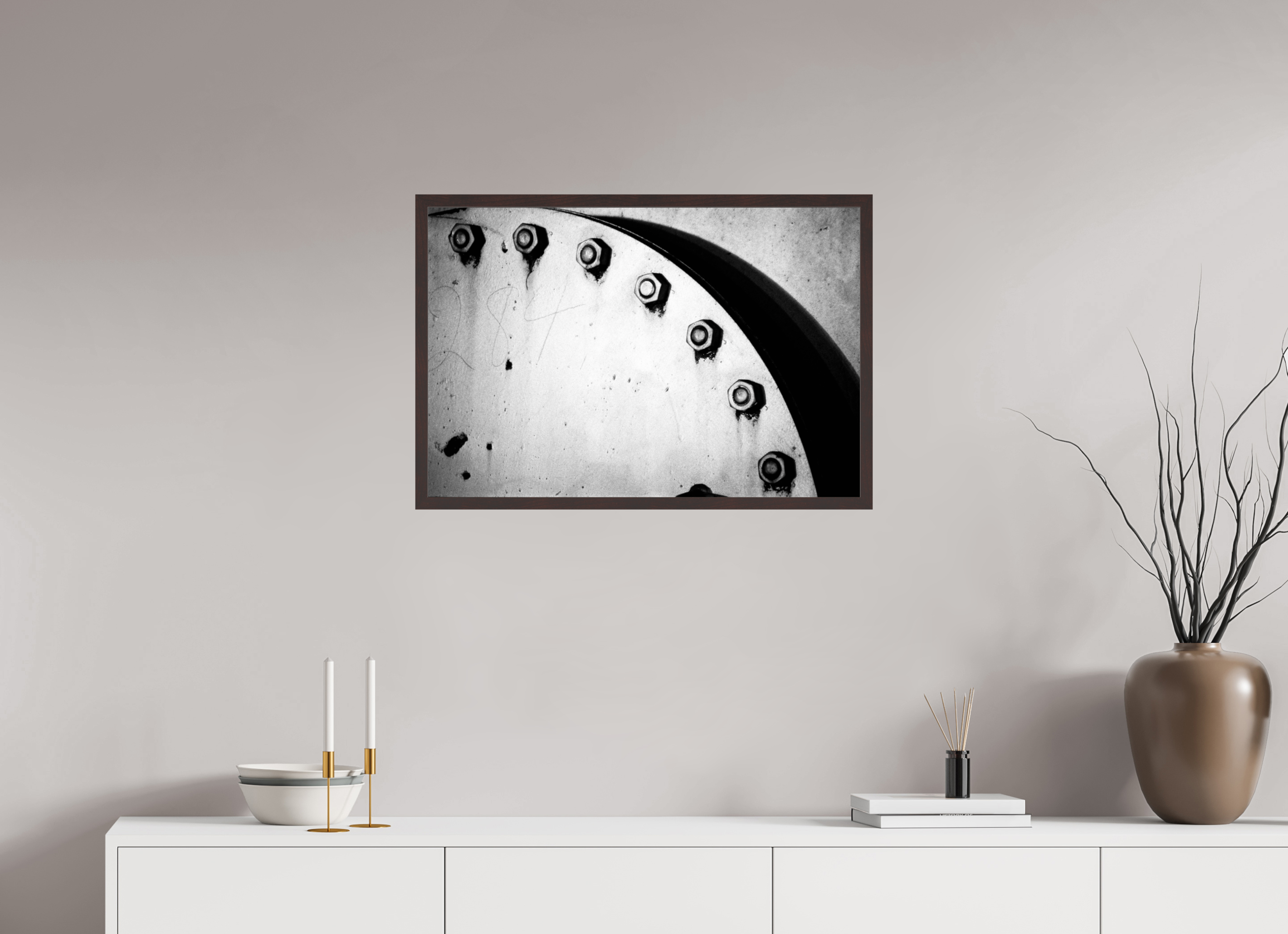 29.5 x 20″, ArtBox On Aluminum Dibond Bolts