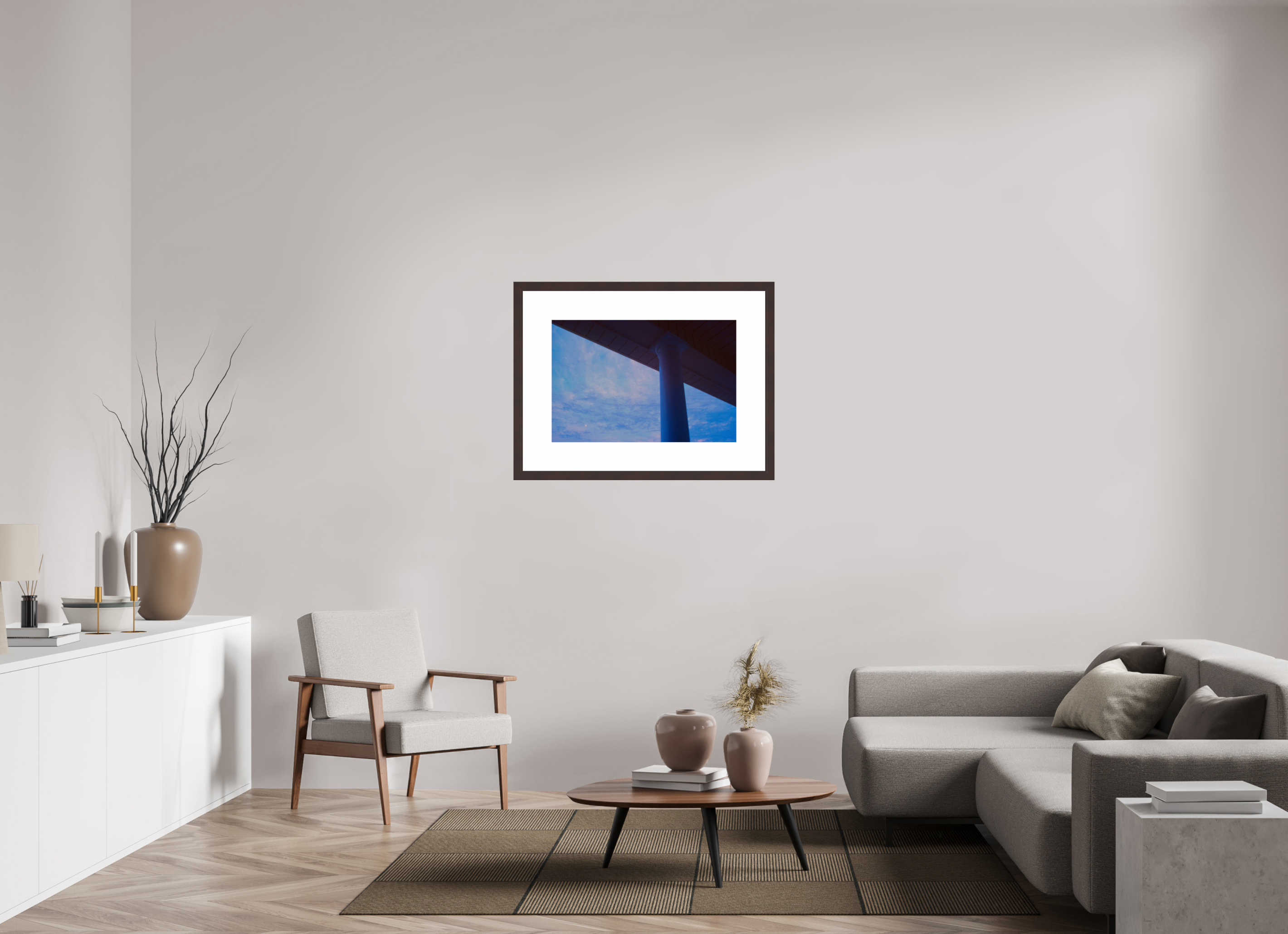 30 x 20″, Framed, Alder Brown, Color Print Moonset