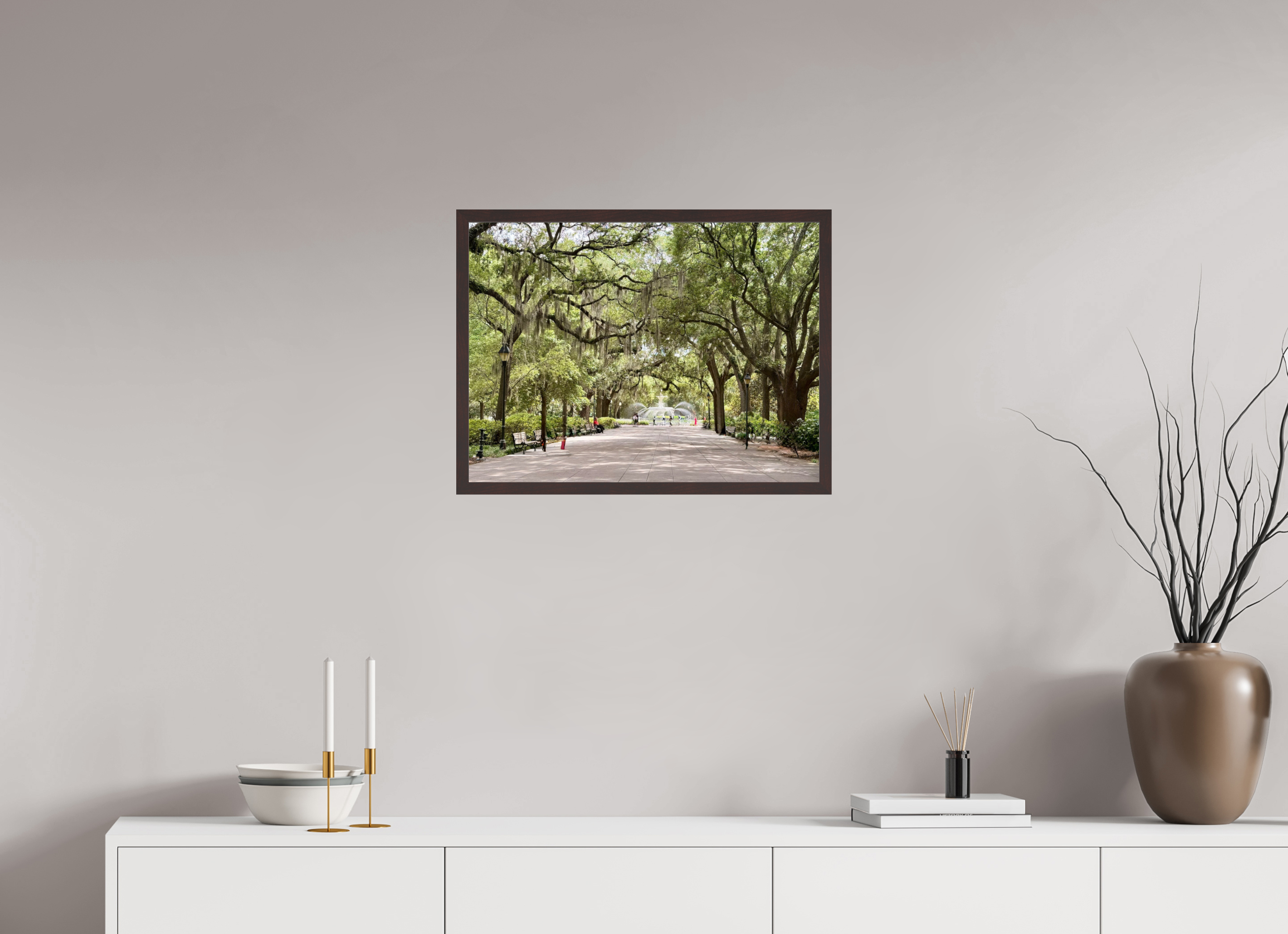 24 x 18″, ArtBox On Aluminum Dibond Forsyth Park