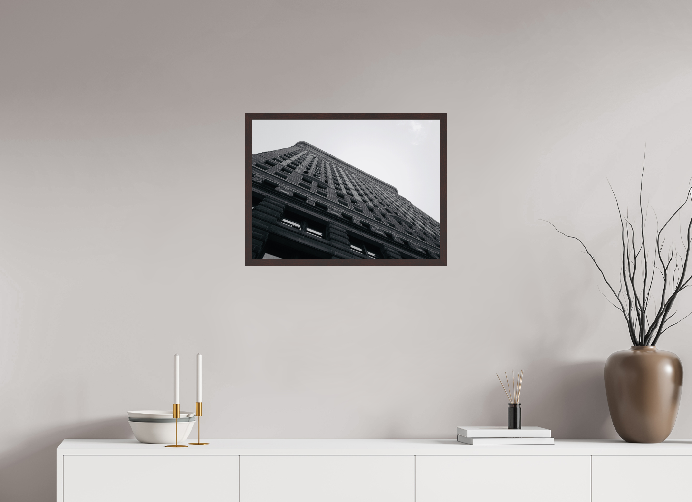 24 x 18″, ArtBox On Aluminum Dibond The Flatiron (B&W)
