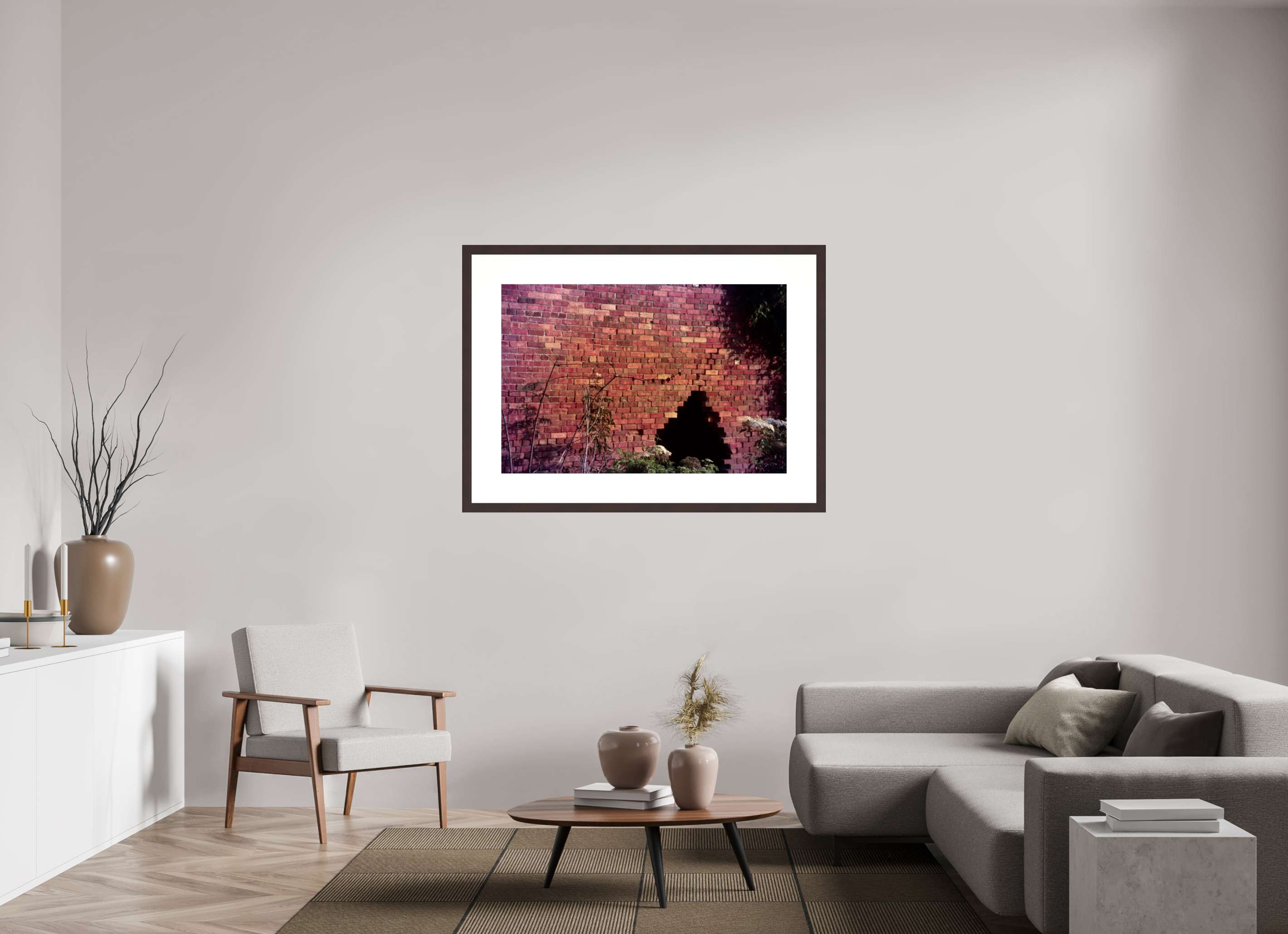 45 x 30″, Framed, Alder Brown, Color Print A Hole In the Wall