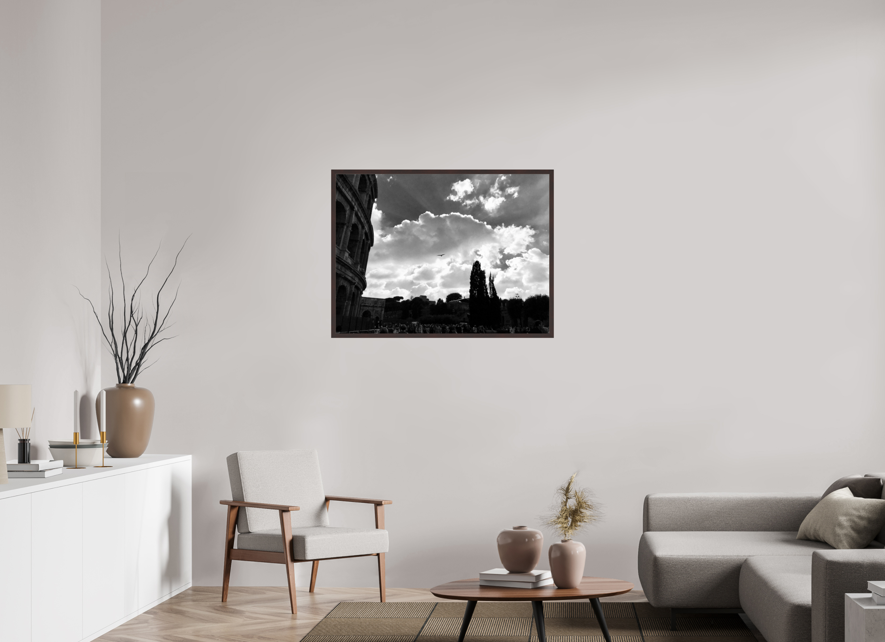 40 x 30″, ArtBox On Aluminum Dibond Colosseum Pigeon