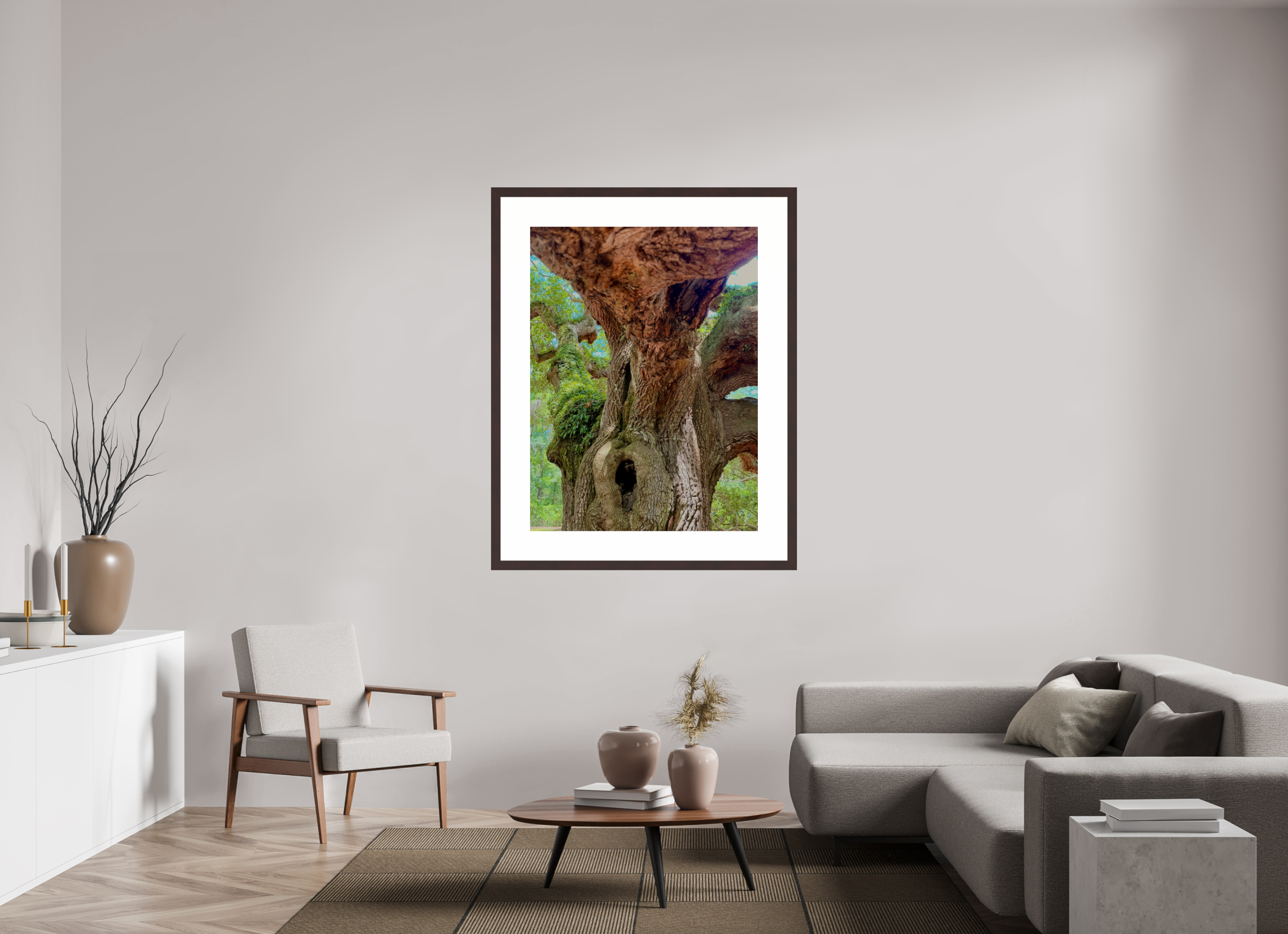 36 x 48″, Framed, Alder Brown, Color Print Angel Oak