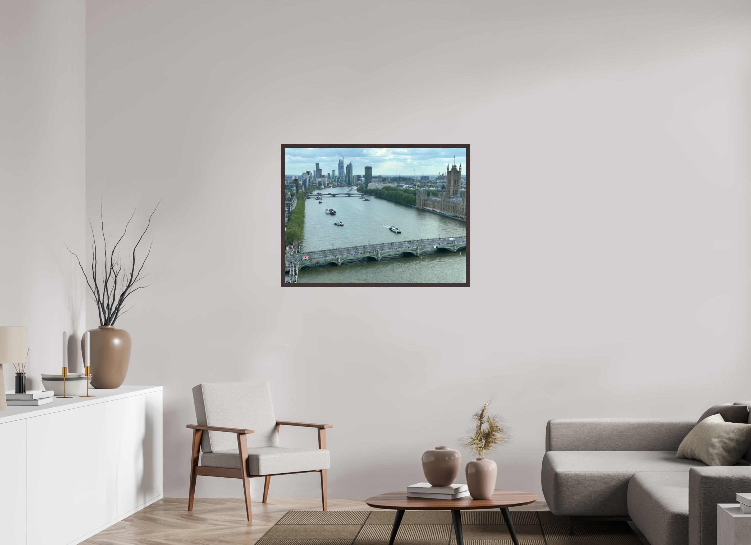 40 x 30″, ArtBox On Aluminum Dibond View of London