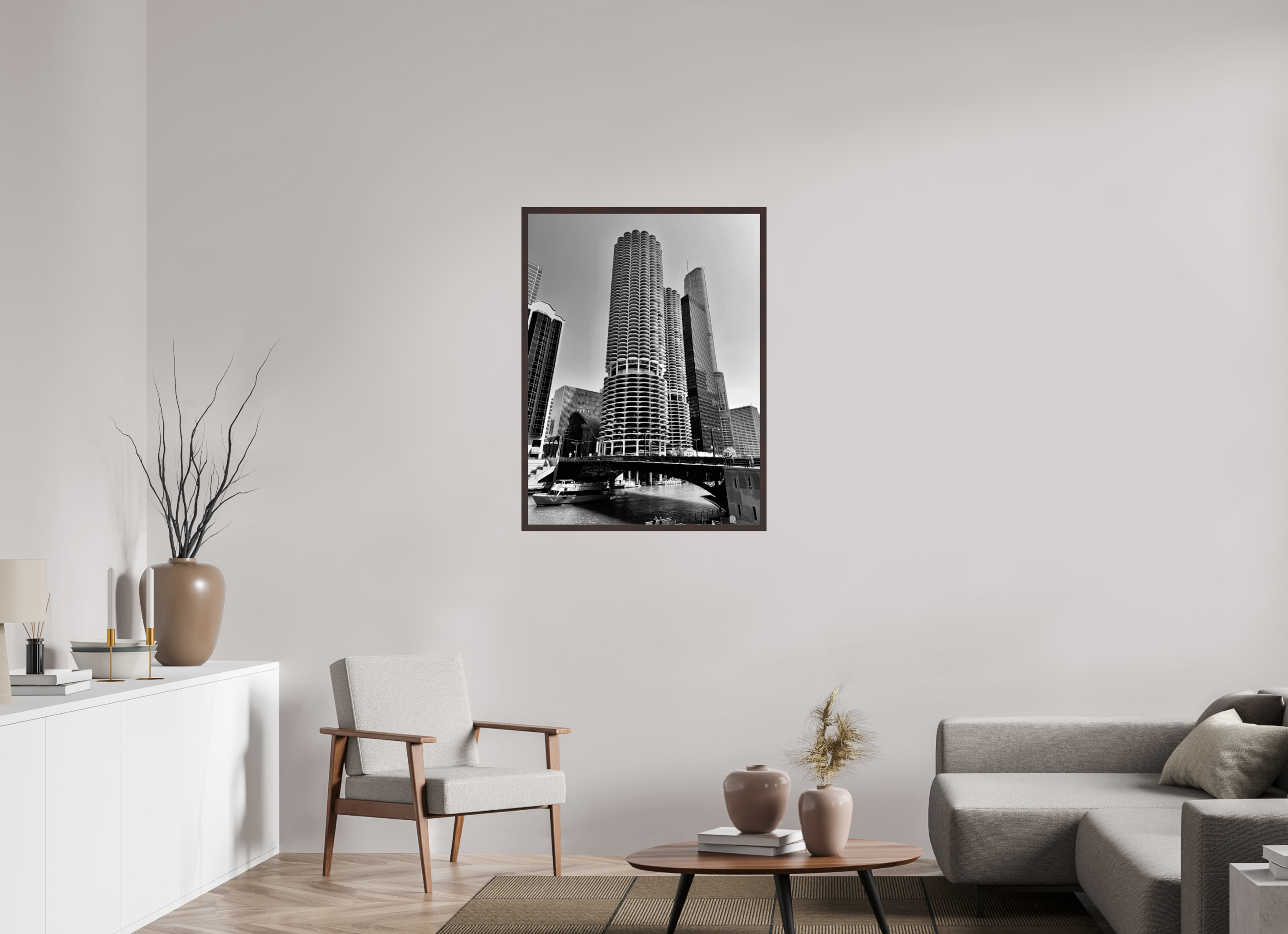 30 x 40″, ArtBox On Aluminum Dibond Marina City