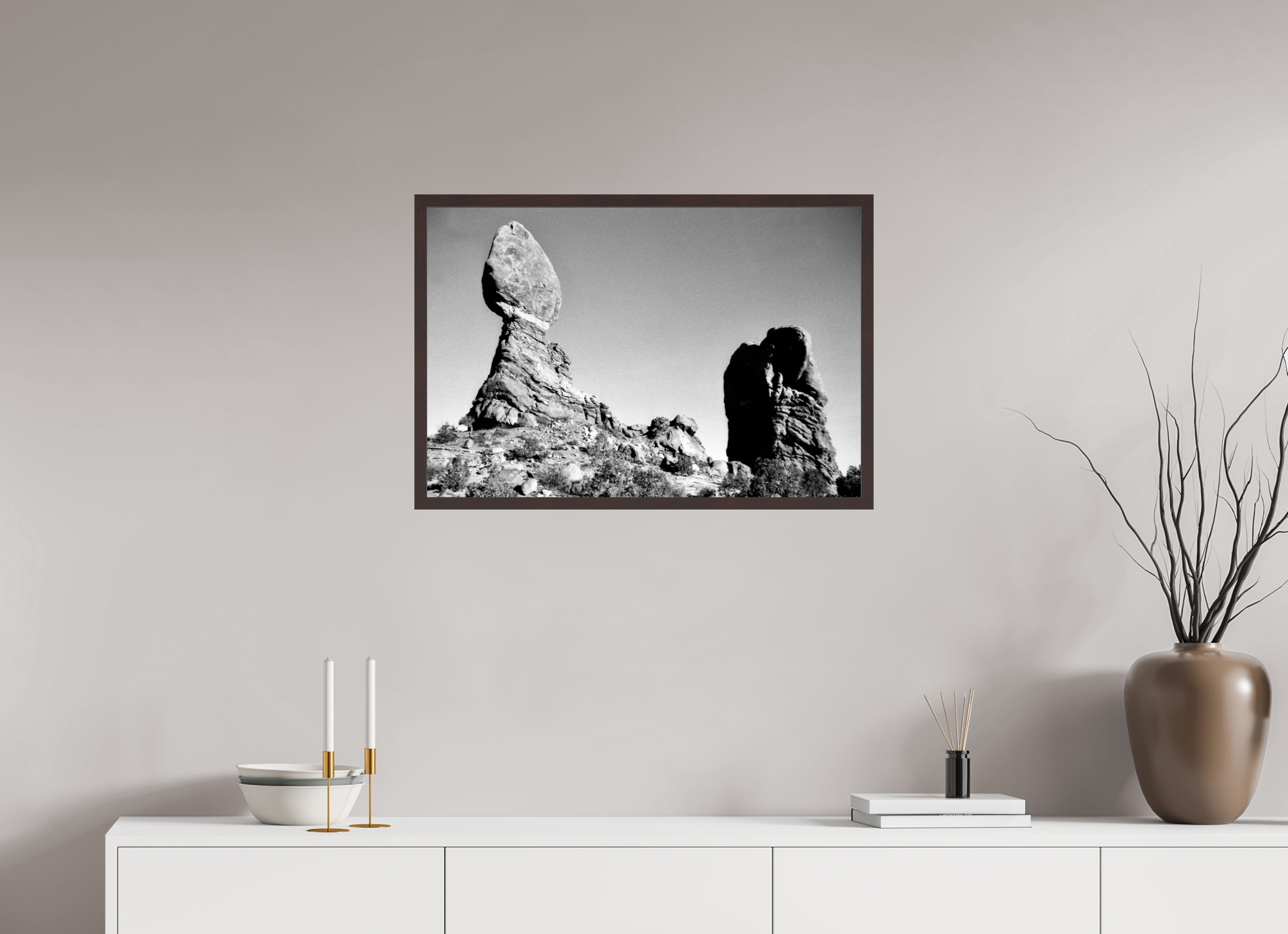 29.6 x 20″, ArtBox On Aluminum Dibond Balanced Rock