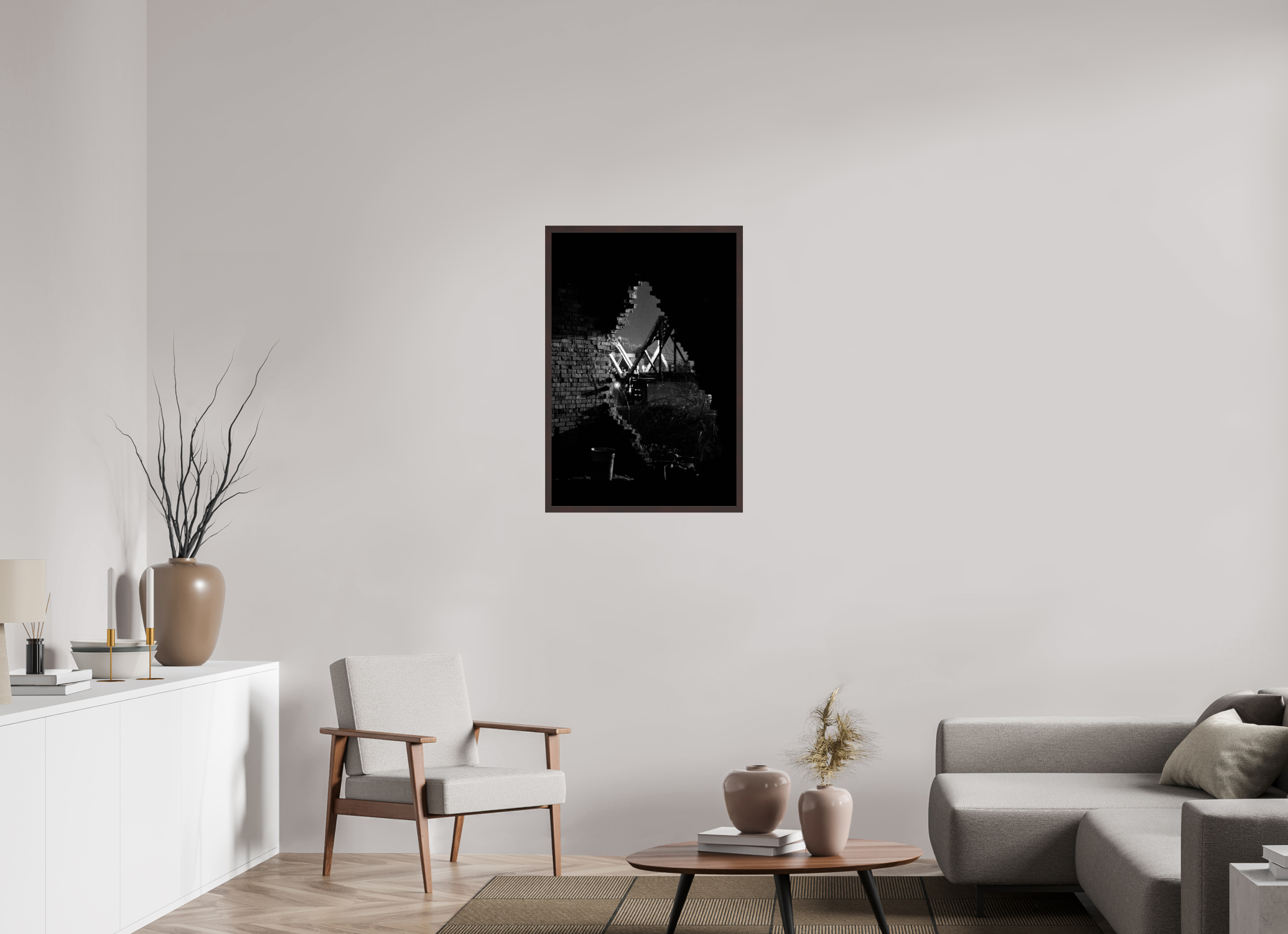 24 x 35.3″, ArtBox On Aluminum Dibond Hole In the Wall & Bridge