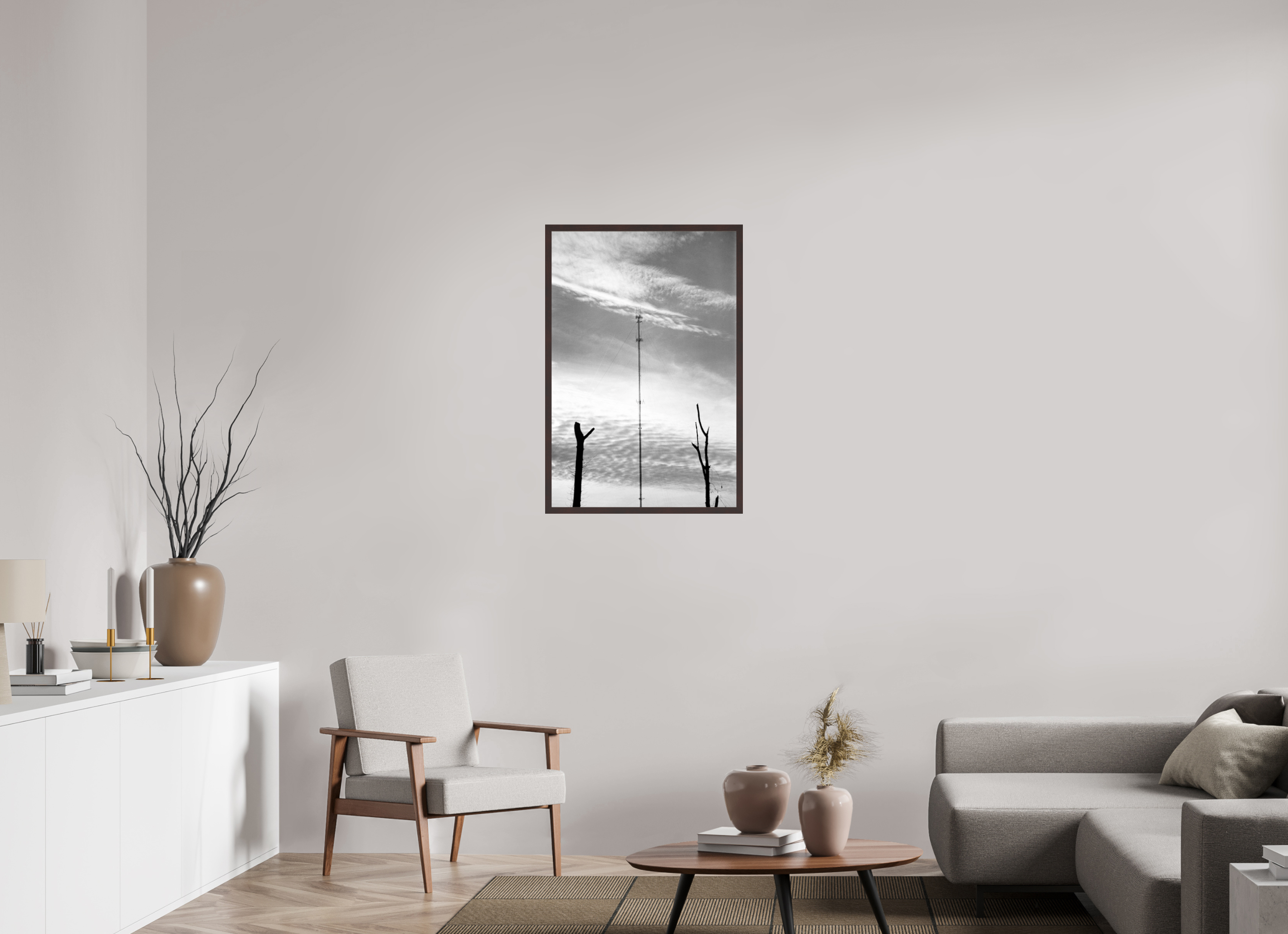 24 x 35.6″, ArtBox On Aluminum Dibond Antenna and Trees