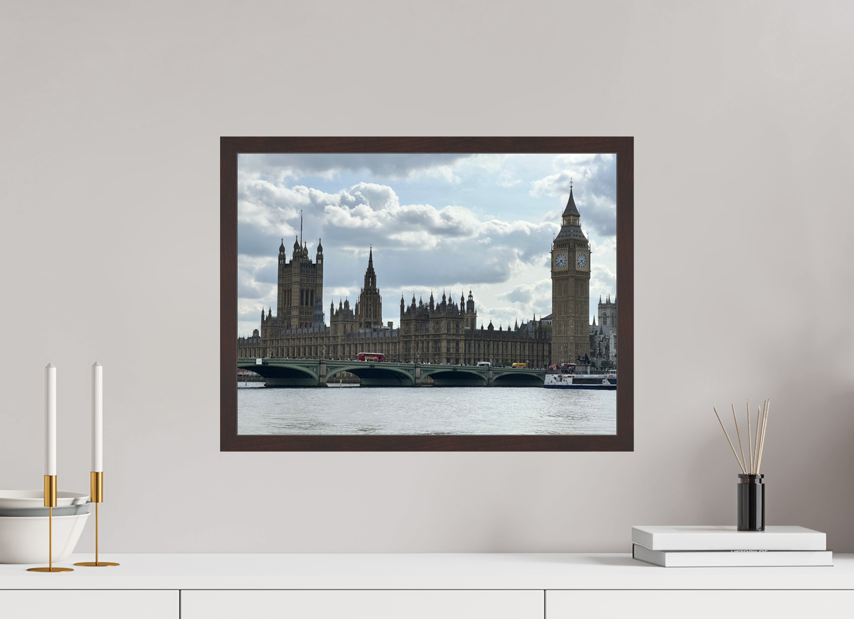 20 x 15″, ArtBox On Aluminum Dibond Elizabeth Tower and the Houses of Parliament (Alternate View)