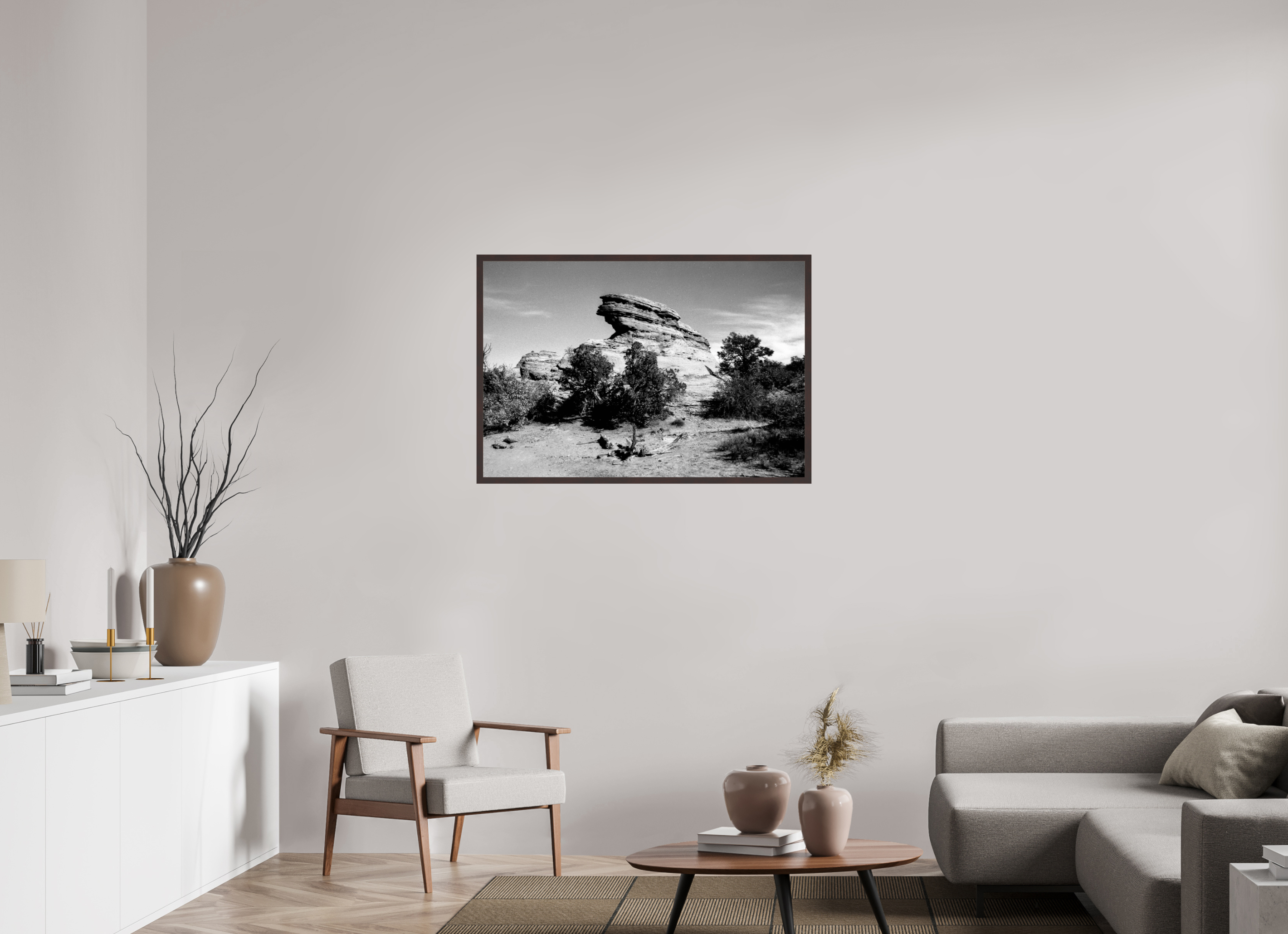 41.4 x 28″, ArtBox On Aluminum Dibond Rock Formation Near Arches