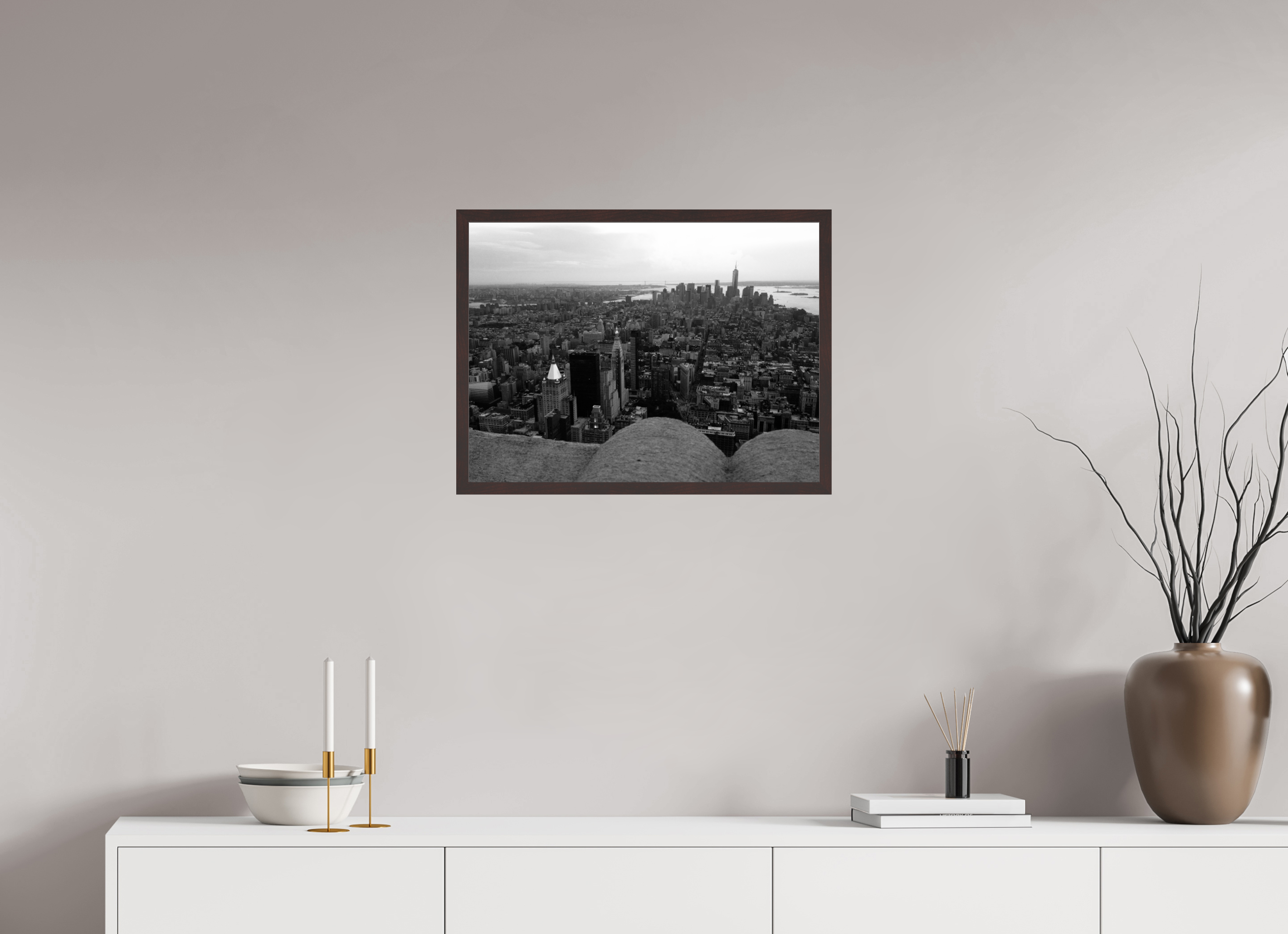 24 x 18″, ArtBox On Aluminum Dibond View of Manhattan from the Empire State