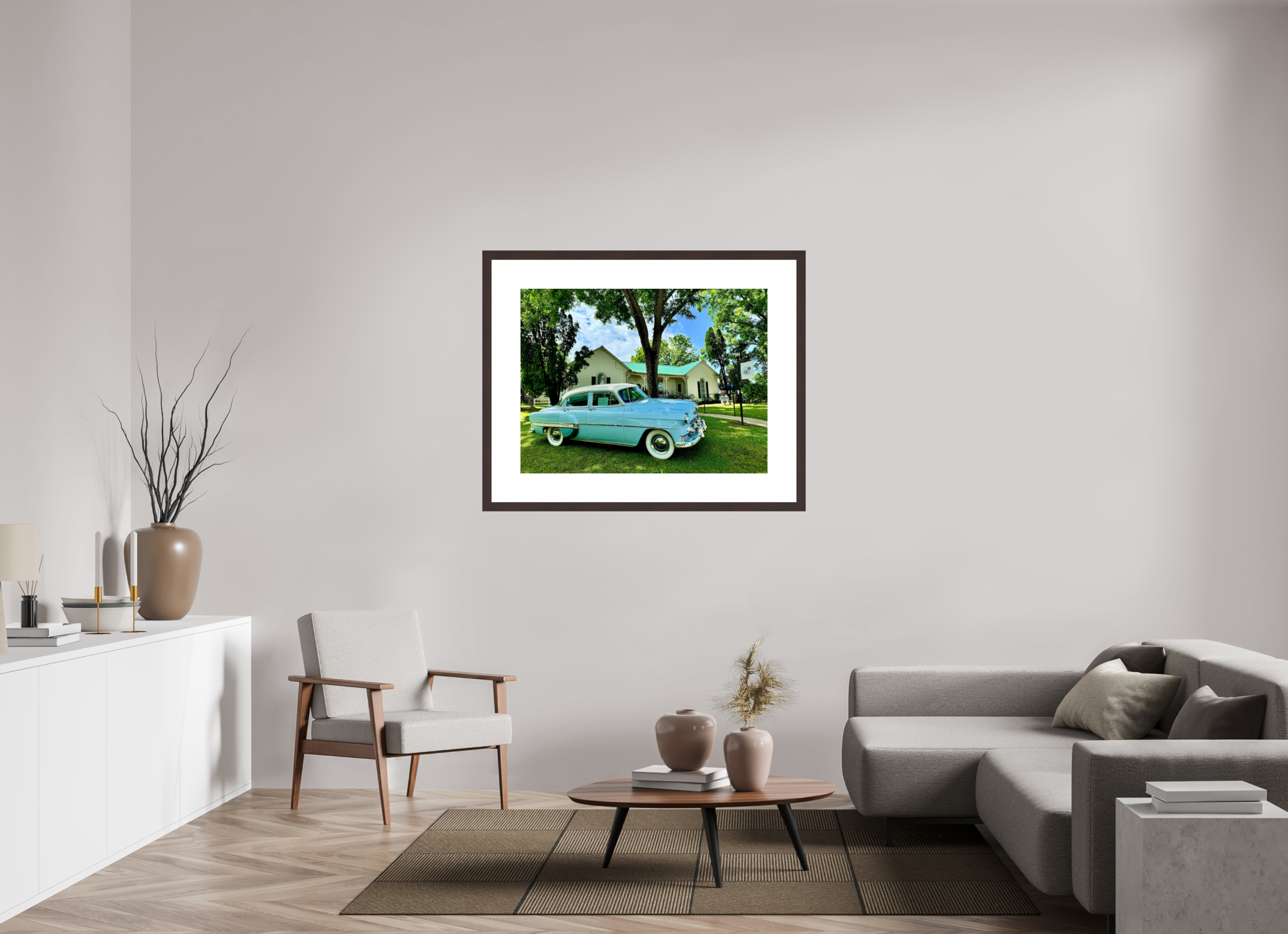 40 x 30″, Framed, Alder Brown, Color Print In Granville