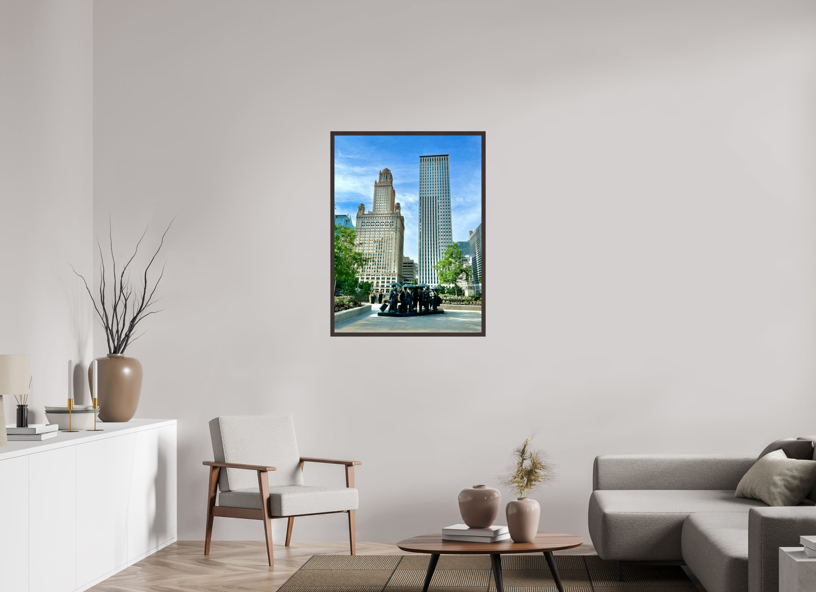 30 x 40″, ArtBox On Aluminum Dibond Sculpture, River North