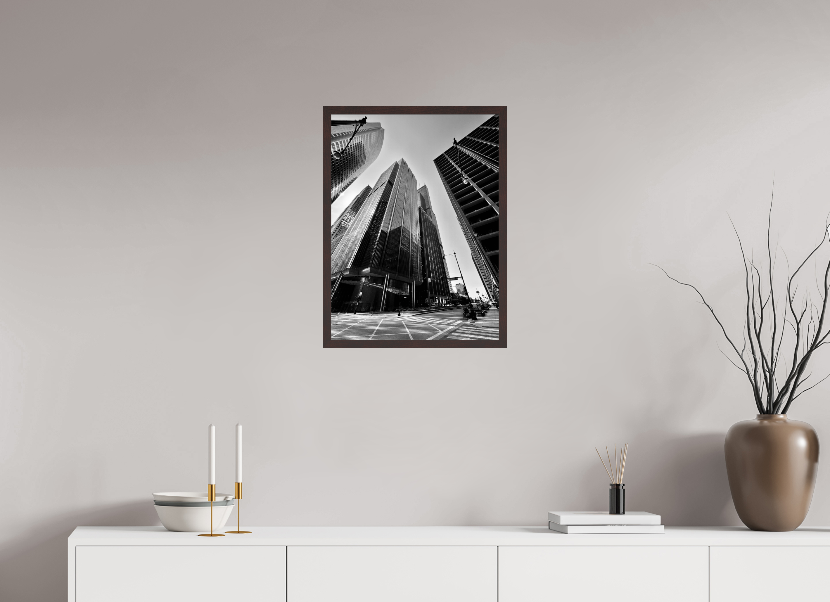 18 x 24″, ArtBox On Aluminum Dibond Skyscrapers