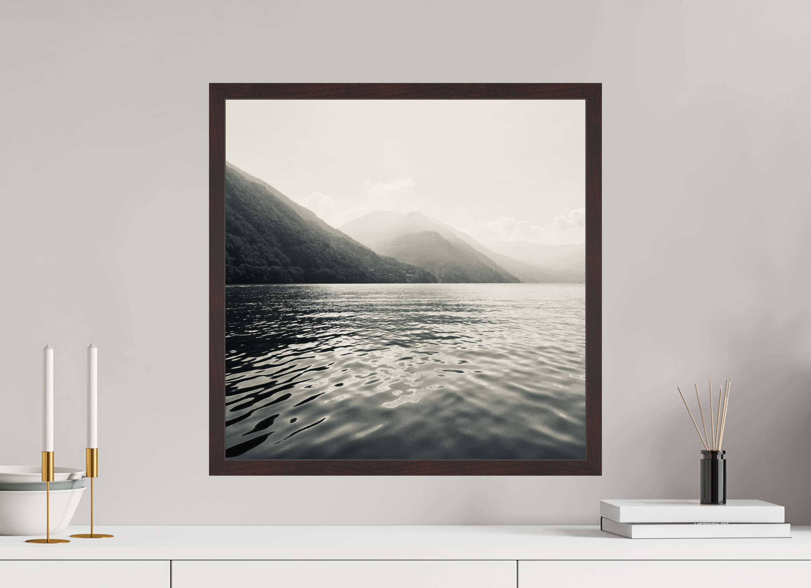 20 x 20″, ArtBox On Aluminum Dibond Lake Como, Variation 2