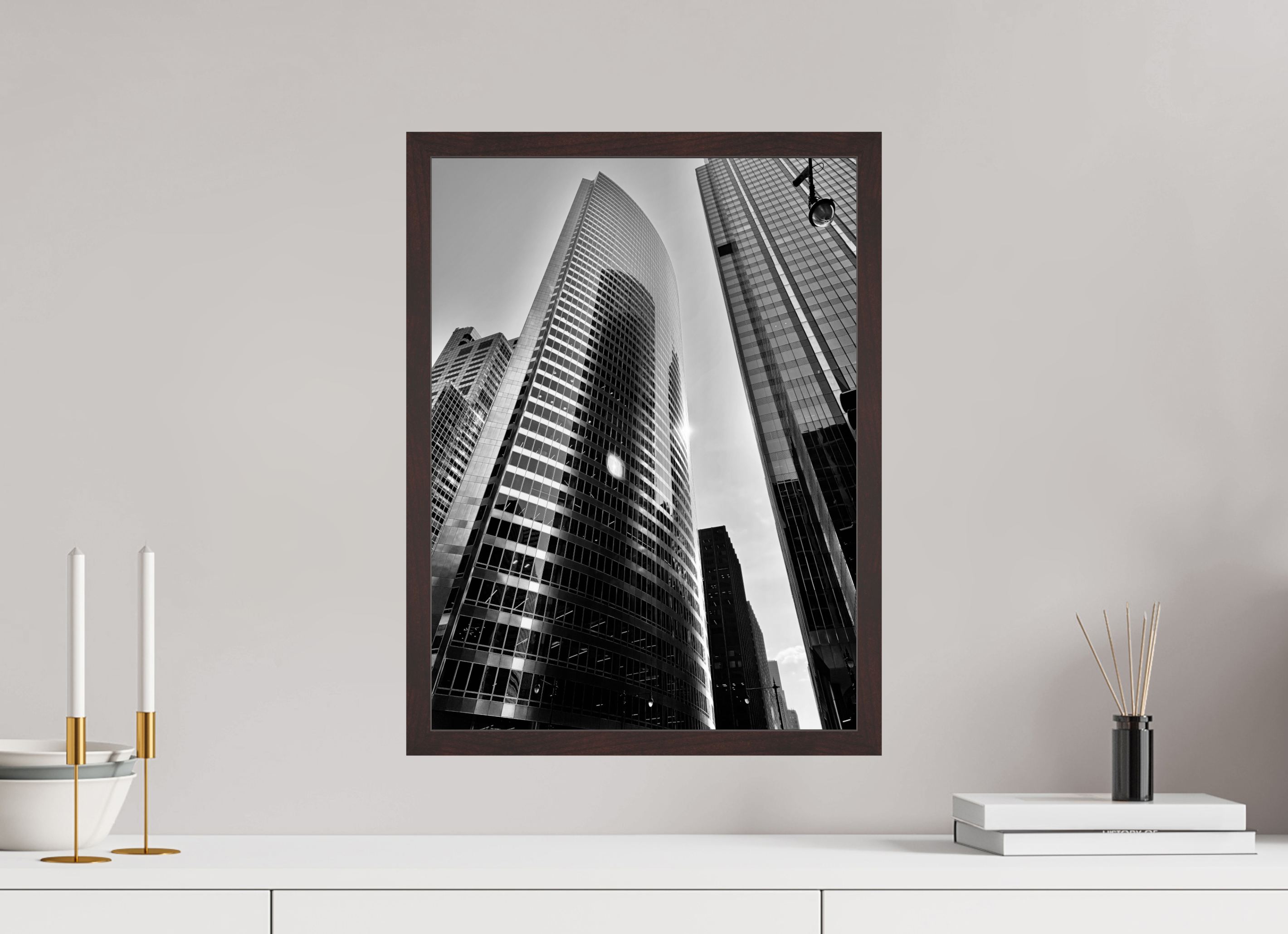 15 x 20″, ArtBox On Aluminum Dibond Skyscrapers
