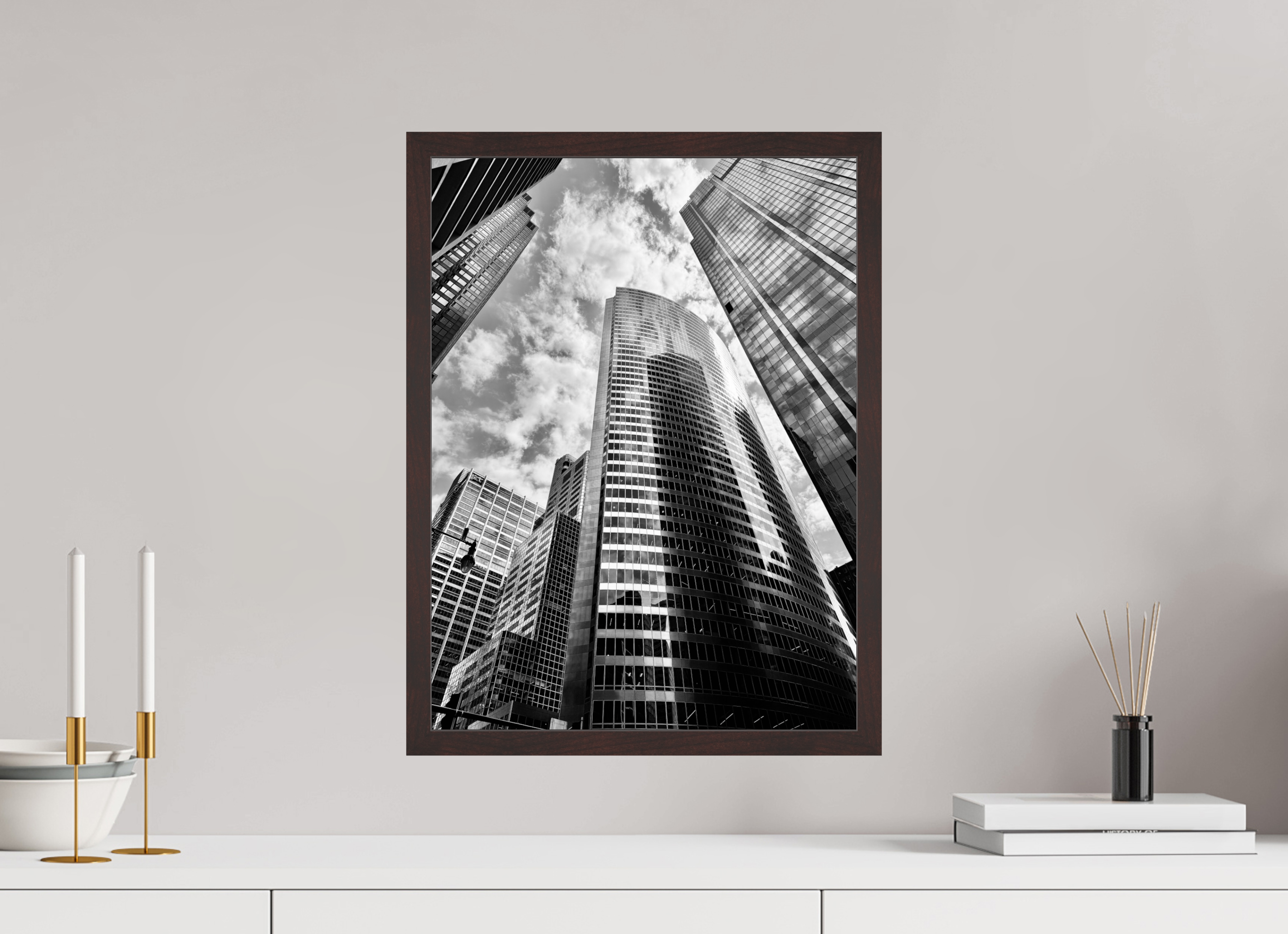 15 x 20″, ArtBox On Aluminum Dibond Skyscrapers