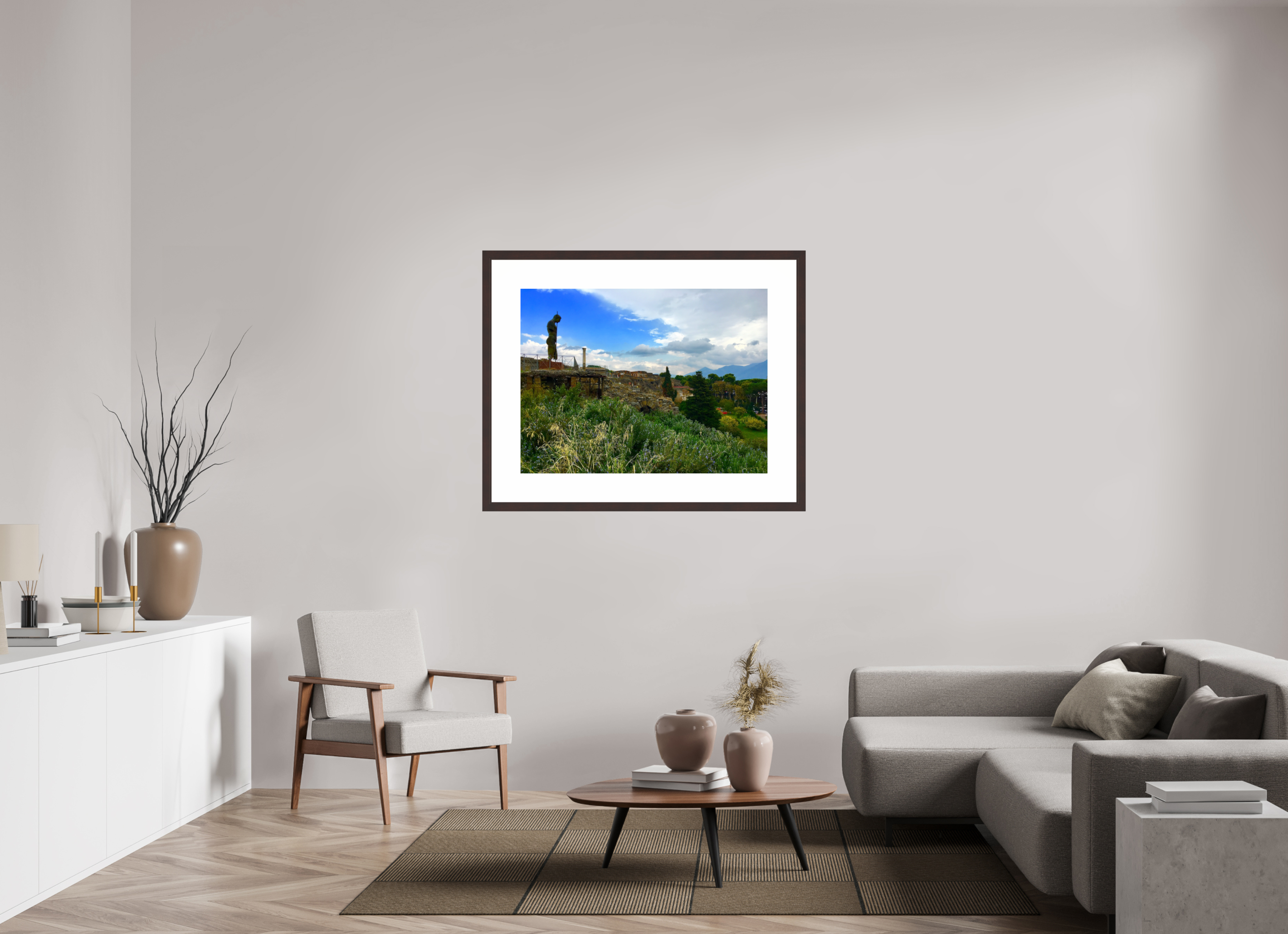 40 x 30″, Framed, Alder Brown, Color Print At Pompeii