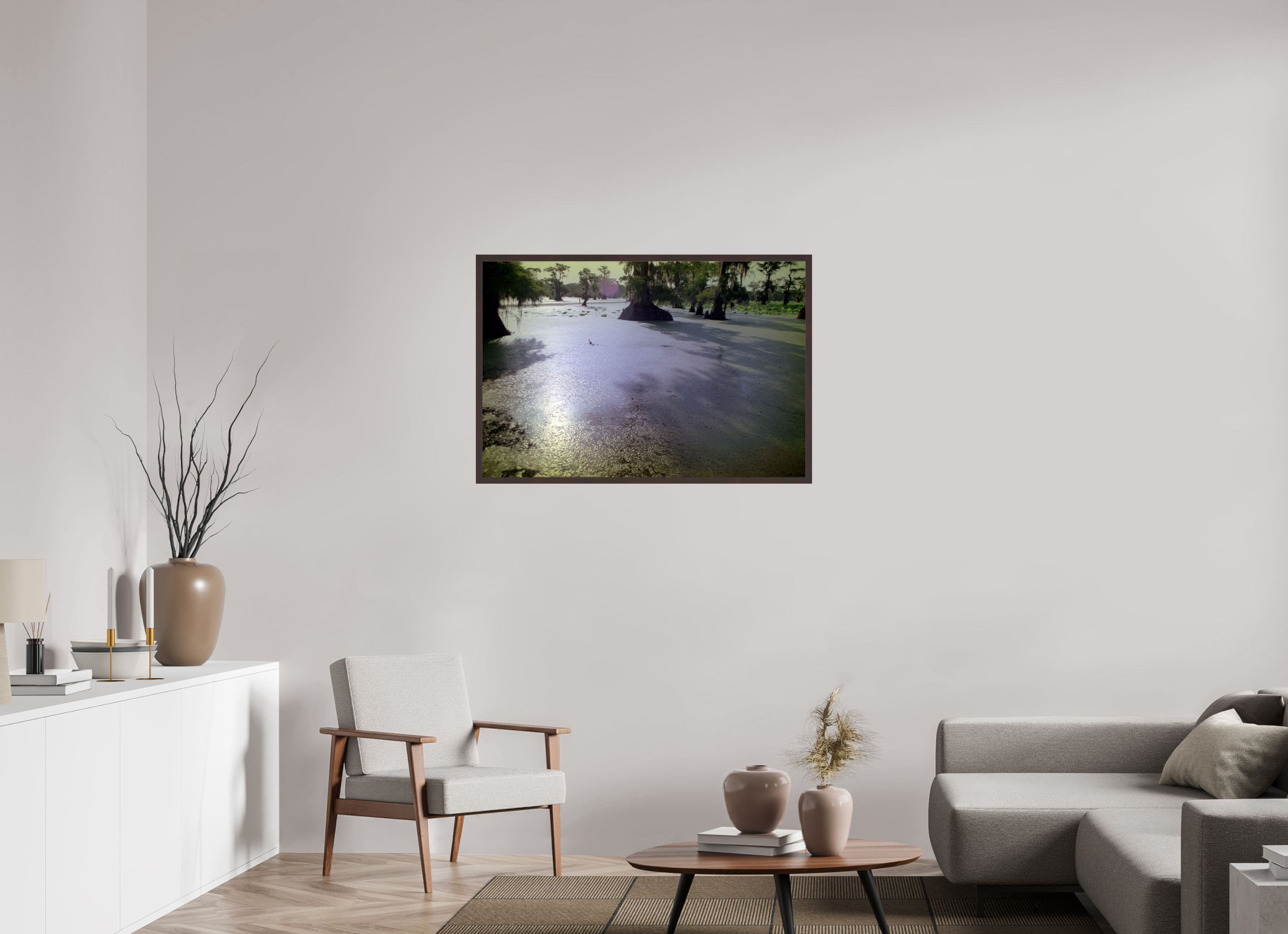 41.5 x 28″, ArtBox On Aluminum Dibond Cypress Lake