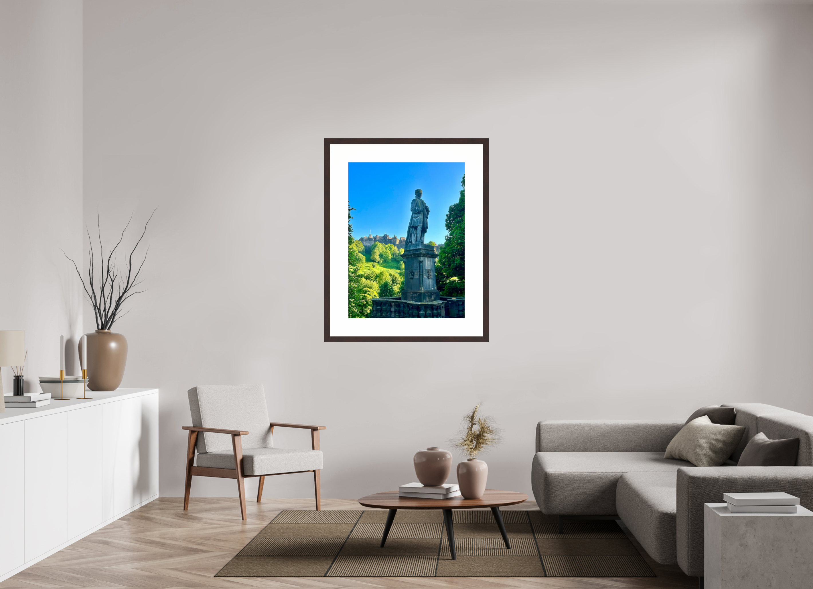 30 x 40″, Framed, Alder Brown, Color Print Allan Ramsay Monument