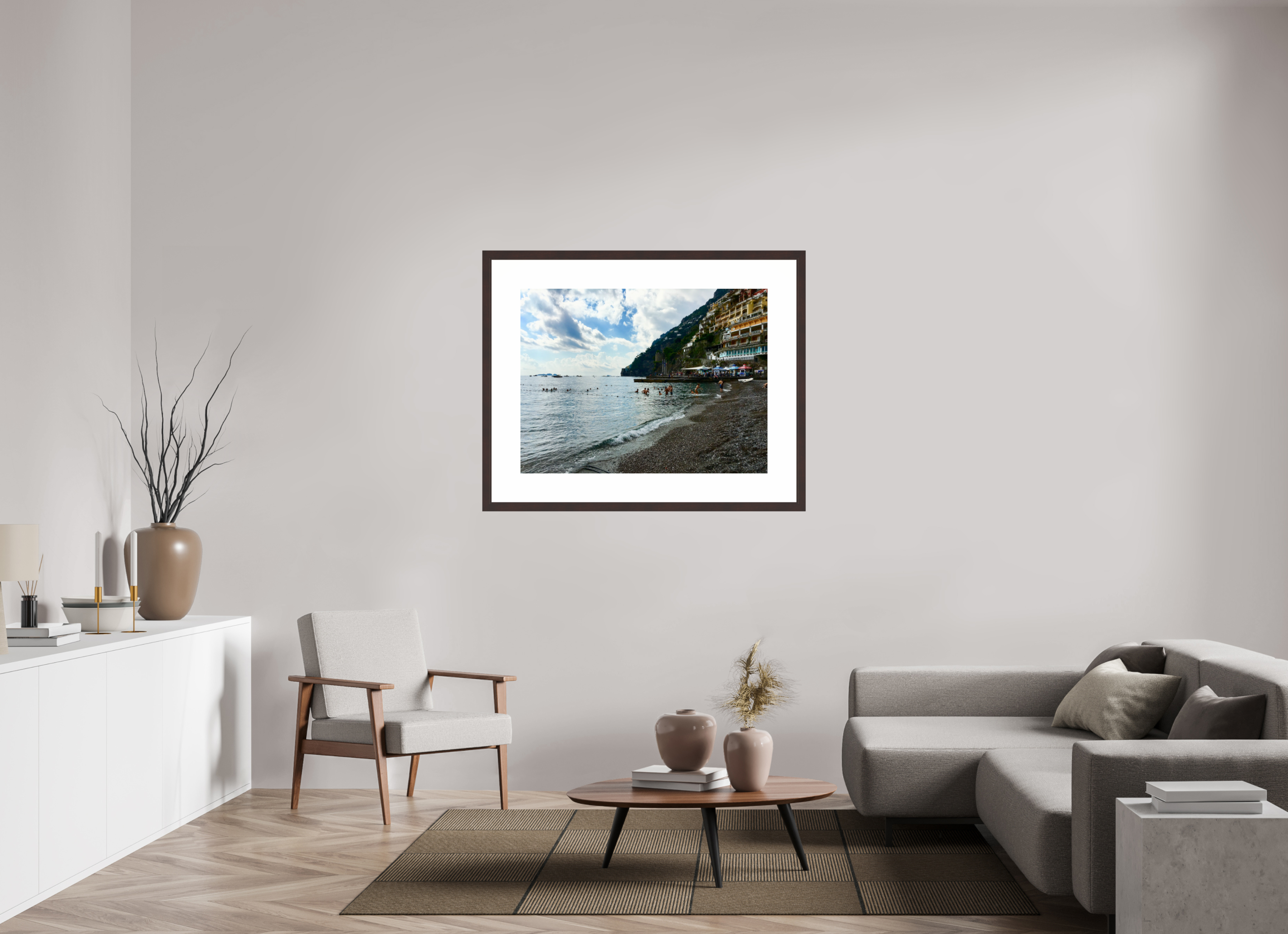 40 x 30″, Framed, Alder Brown, Color Print Positano