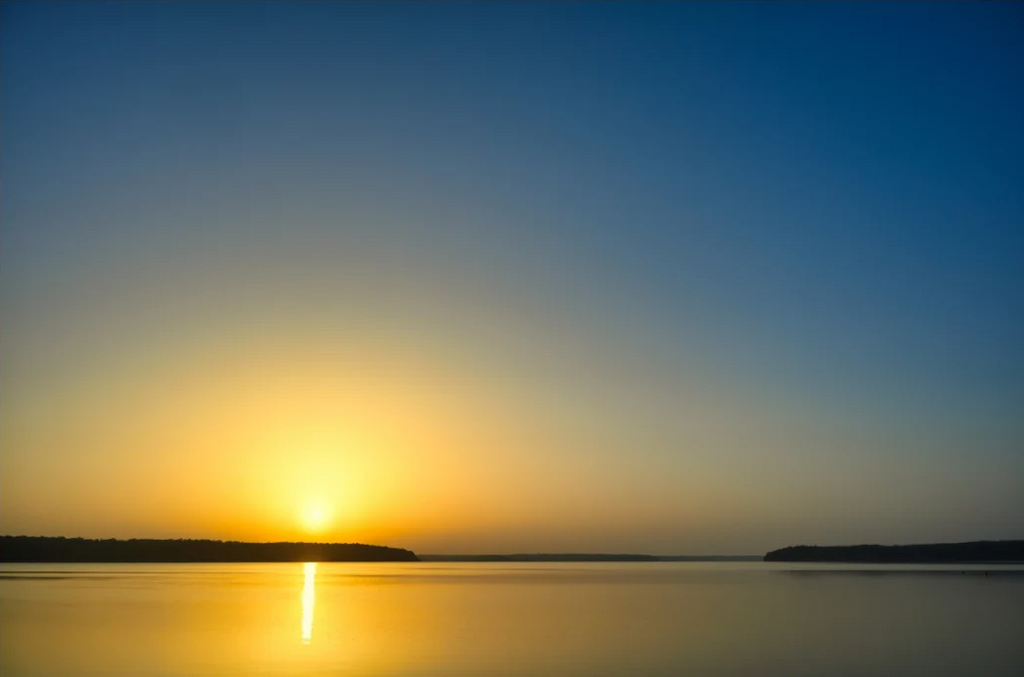 Sunrise at D'Arbonne Lake - hover