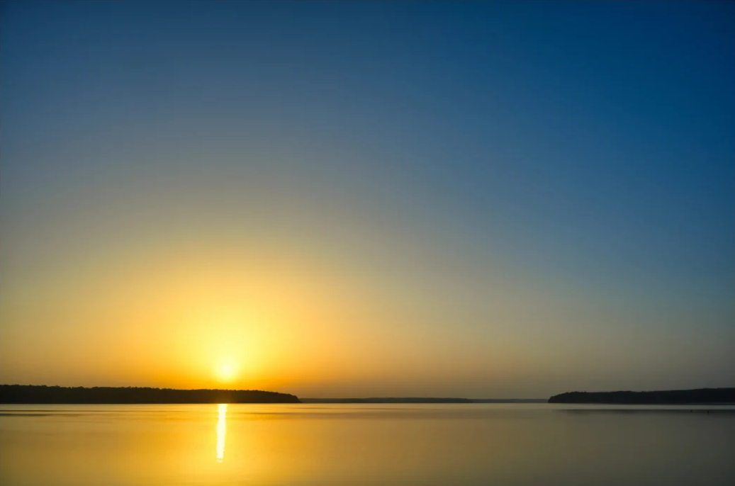 Sunrise at D'Arbonne Lake - hover